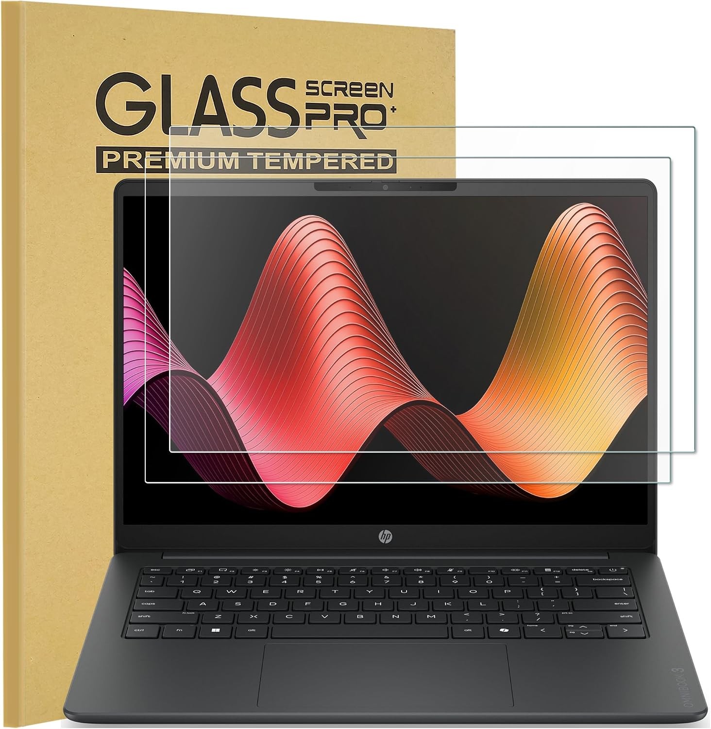 Tempered Glass Screen Protector for HP OmniBook 3 14-Inch Laptop, HD Anti Scratc