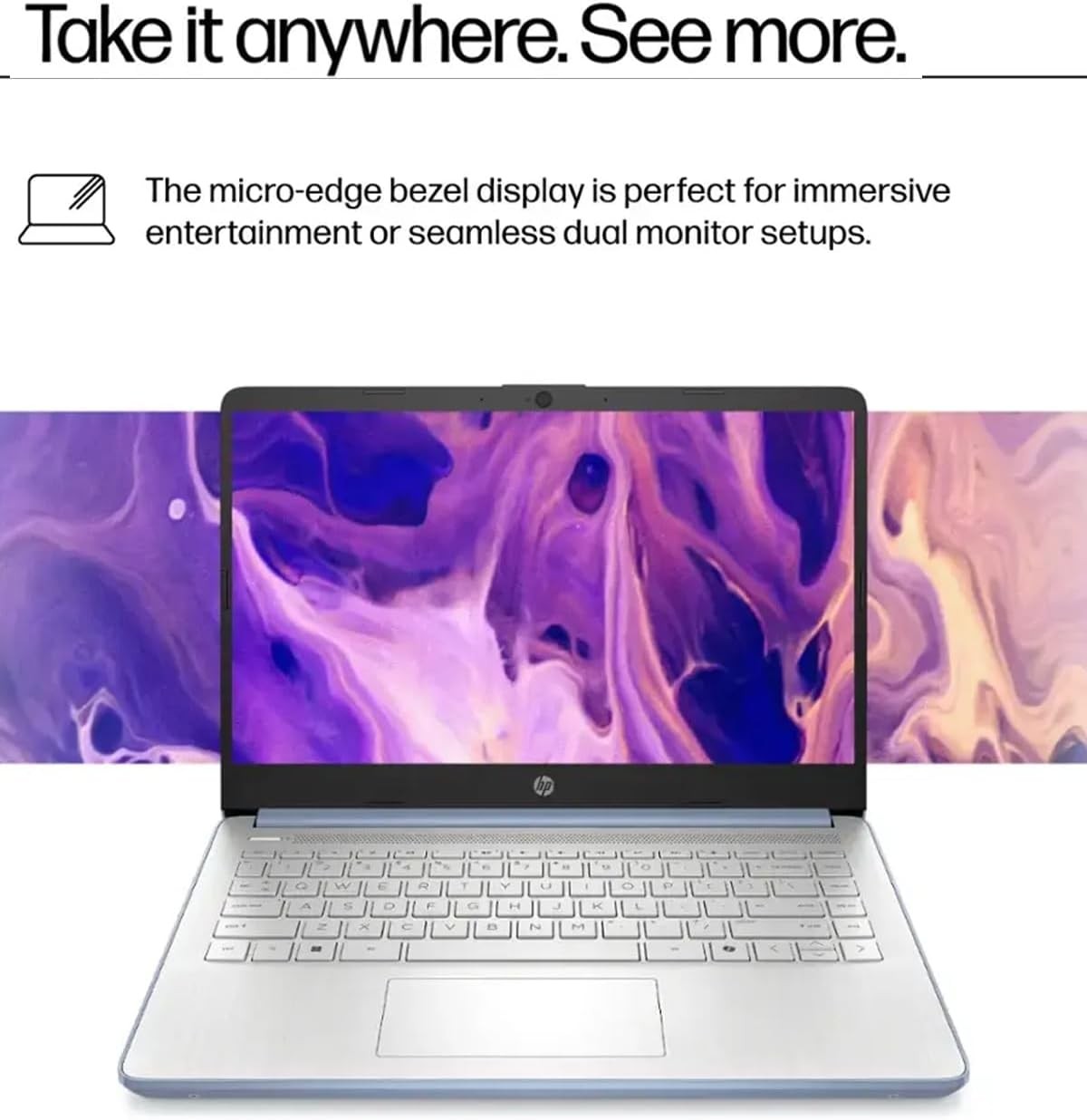 📍HP 14 in Laptop Intel Processor N150 16GB RAM 128GB UFS Copilot AI – Win11Pro