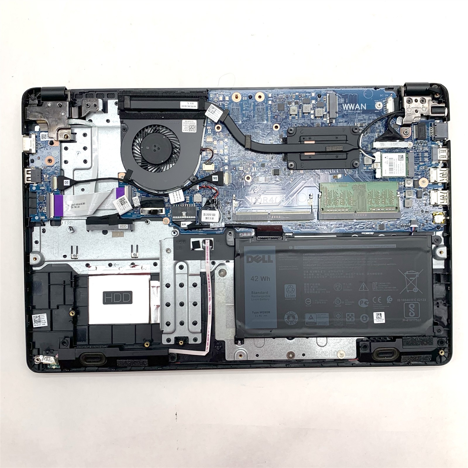 Dell Latitude 3580 15.6″ HD Intel i3-7100U 2.40 GHz 4GB DDR4 No Drive, AC, Fair