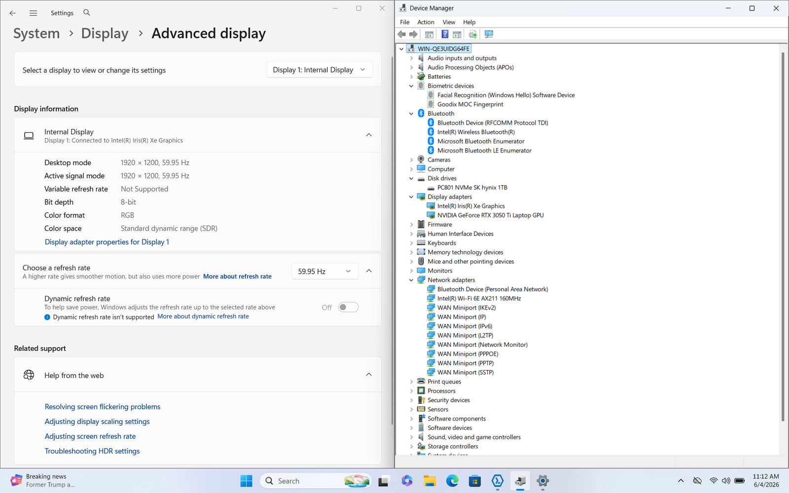 Dell XPS 15 9520 16″ FHD+ I7-12700H 1TB SSD 32GB W11P RTX 3050 Ti Backlit