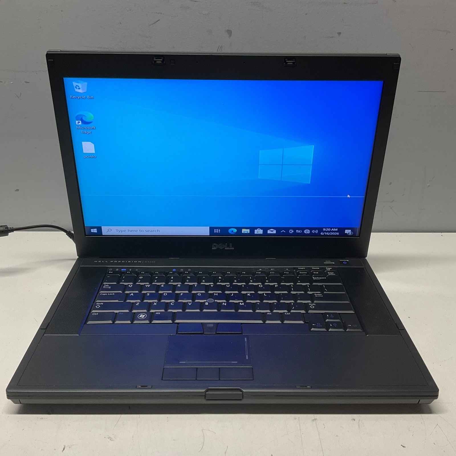 Dell Precision 4500 Laptop i7-620M 2.67GHz 4GB 250GB SSD Win 10 Pro NO BAT READ