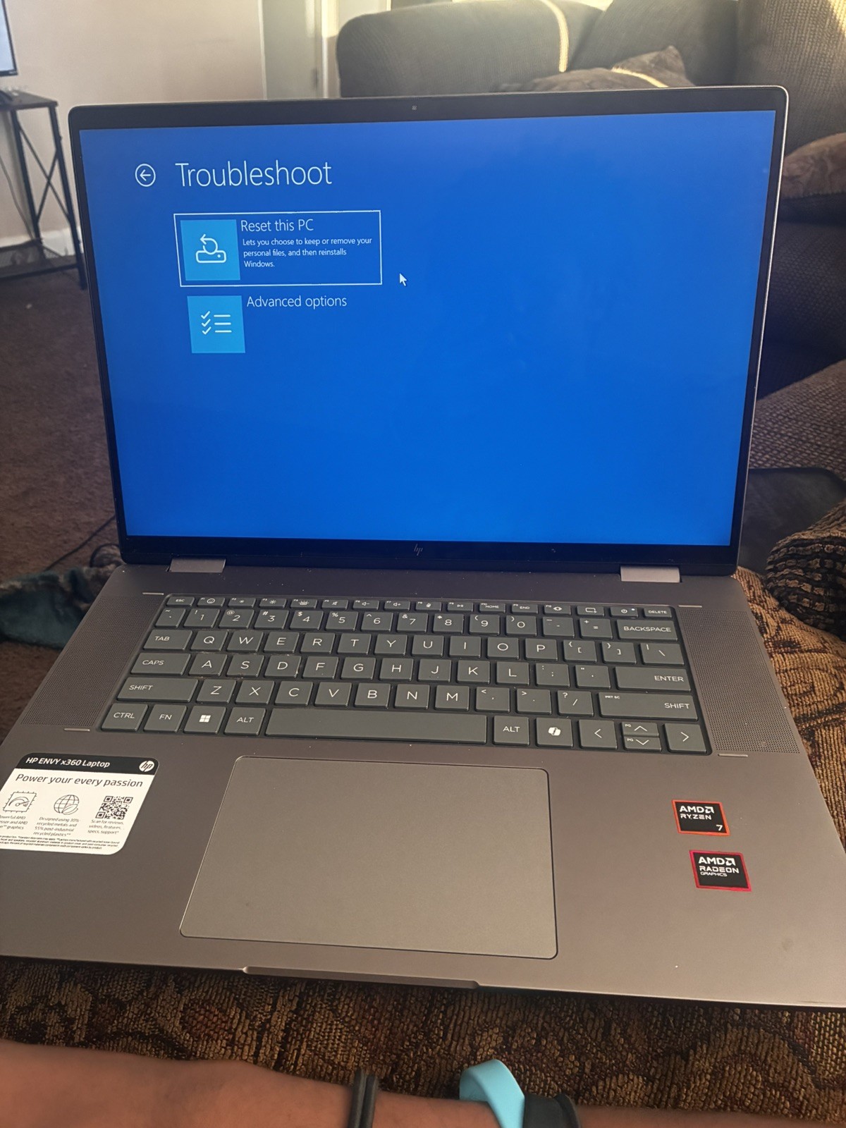 HP ENVY x360 14in Ryzen 7 16GB RAM 512GB SSD Win11 Home 1920×1200
