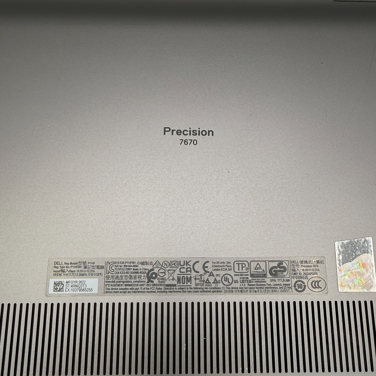 Dell Precision 7670 16″ i9-12950HX RTX 3080 Ti 16GB 8GB RAM 512GB SSD Win11 Pro