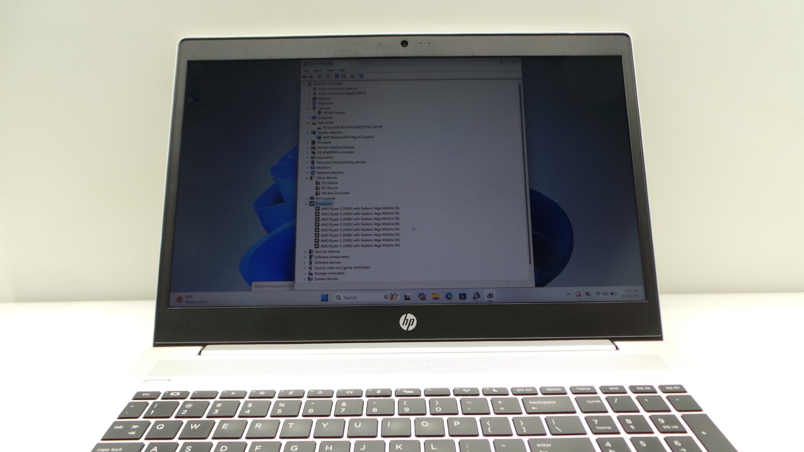 HP ProBook 455 G6 | 15.6″ | AMD Ryzen 5 2500U | 8GB RAM 256GB NVMe | WIN 11 PRO