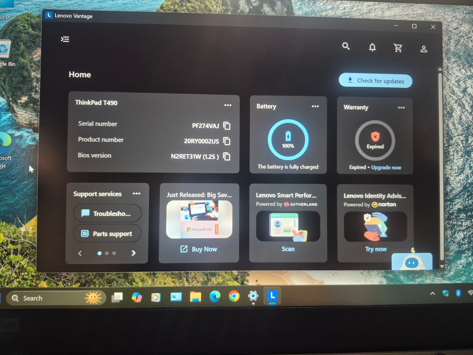 LENOVO THINKPAD T490 TOUCH i7-10510U 16GB RAM 512GB NVMe WIN 11 + OFFICE 2021