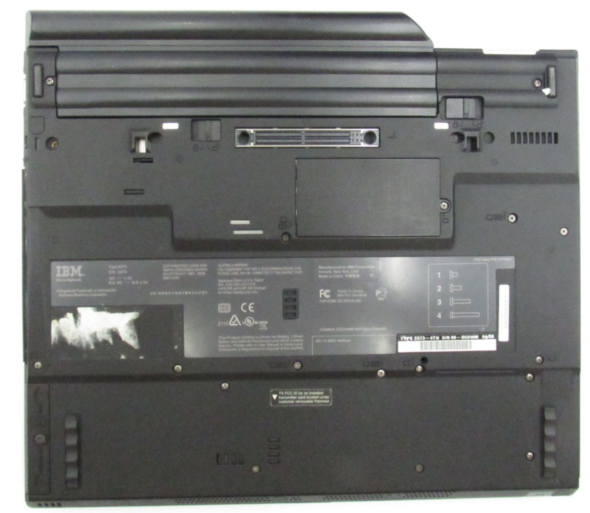 IBM ThinkPad 2373 4TU Vintage Laptop Intel Pentium M w/ Charger Bag Read