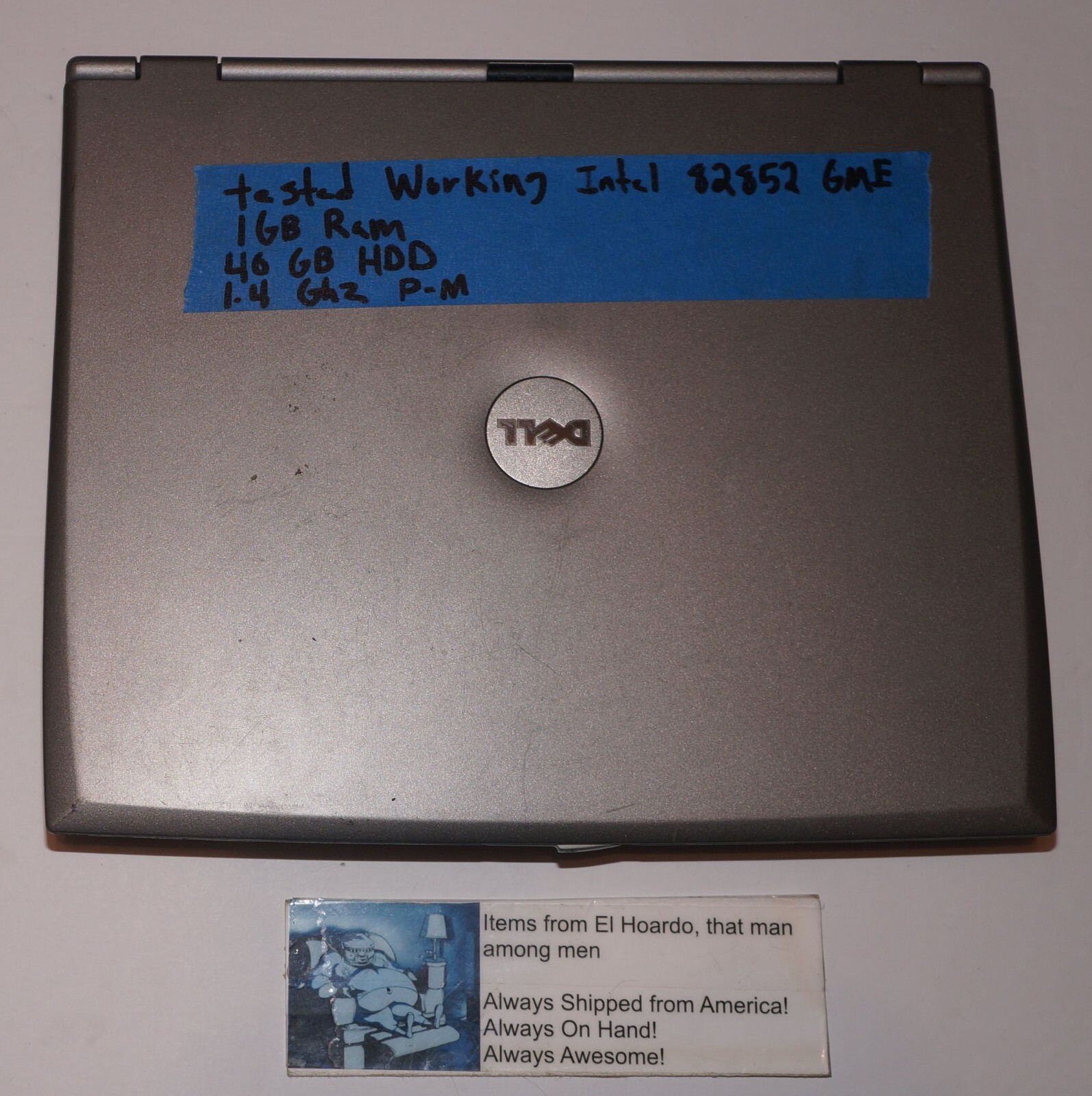 Dell Latitude D400 laptop PENTIUM M 1.40GHz 40GB 1GB Win XP Pro