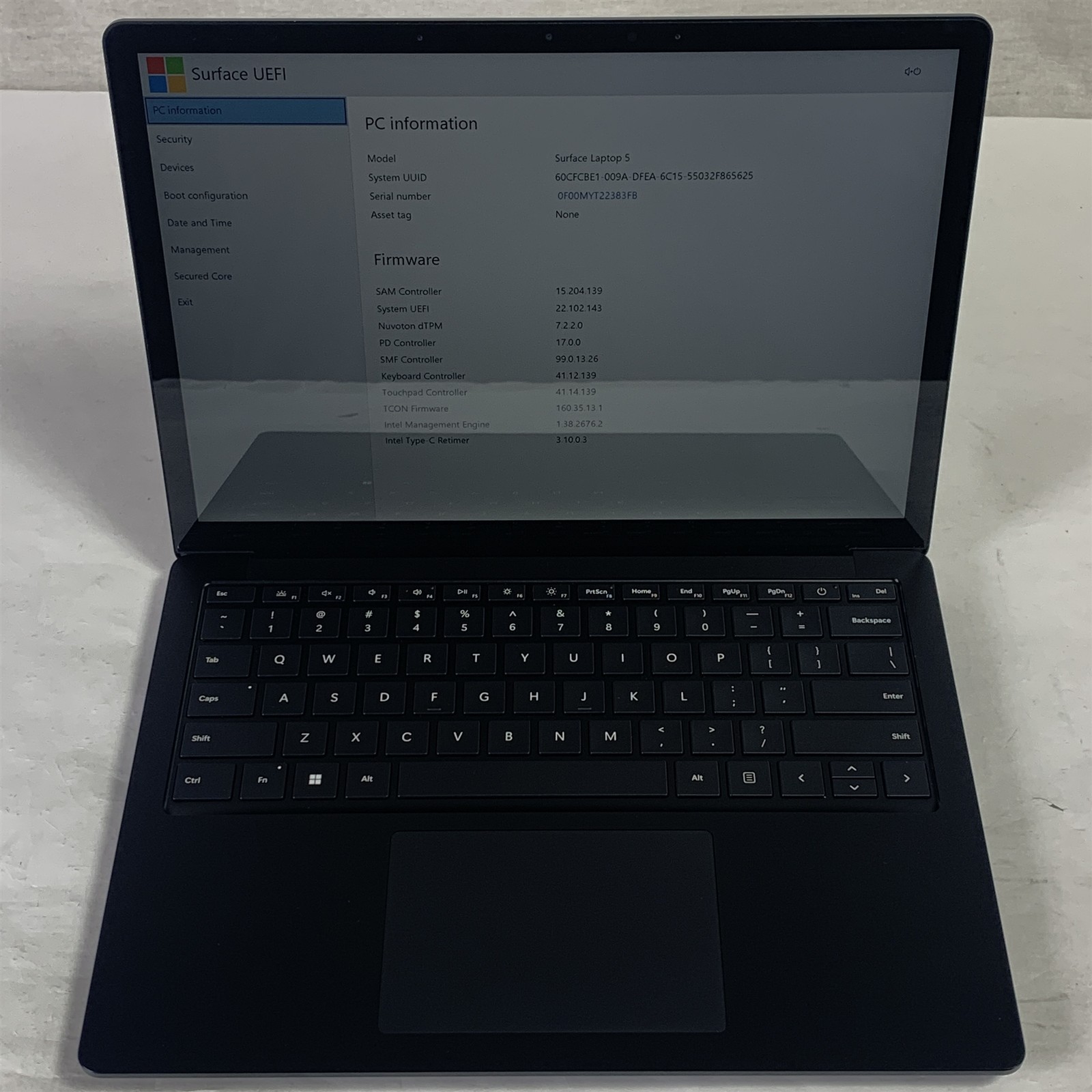 Microsoft Surface Laptop 5 1951 13.5″ i5-1245U 1.6GHz 16GB 256GB NVMe SSD -Win11
