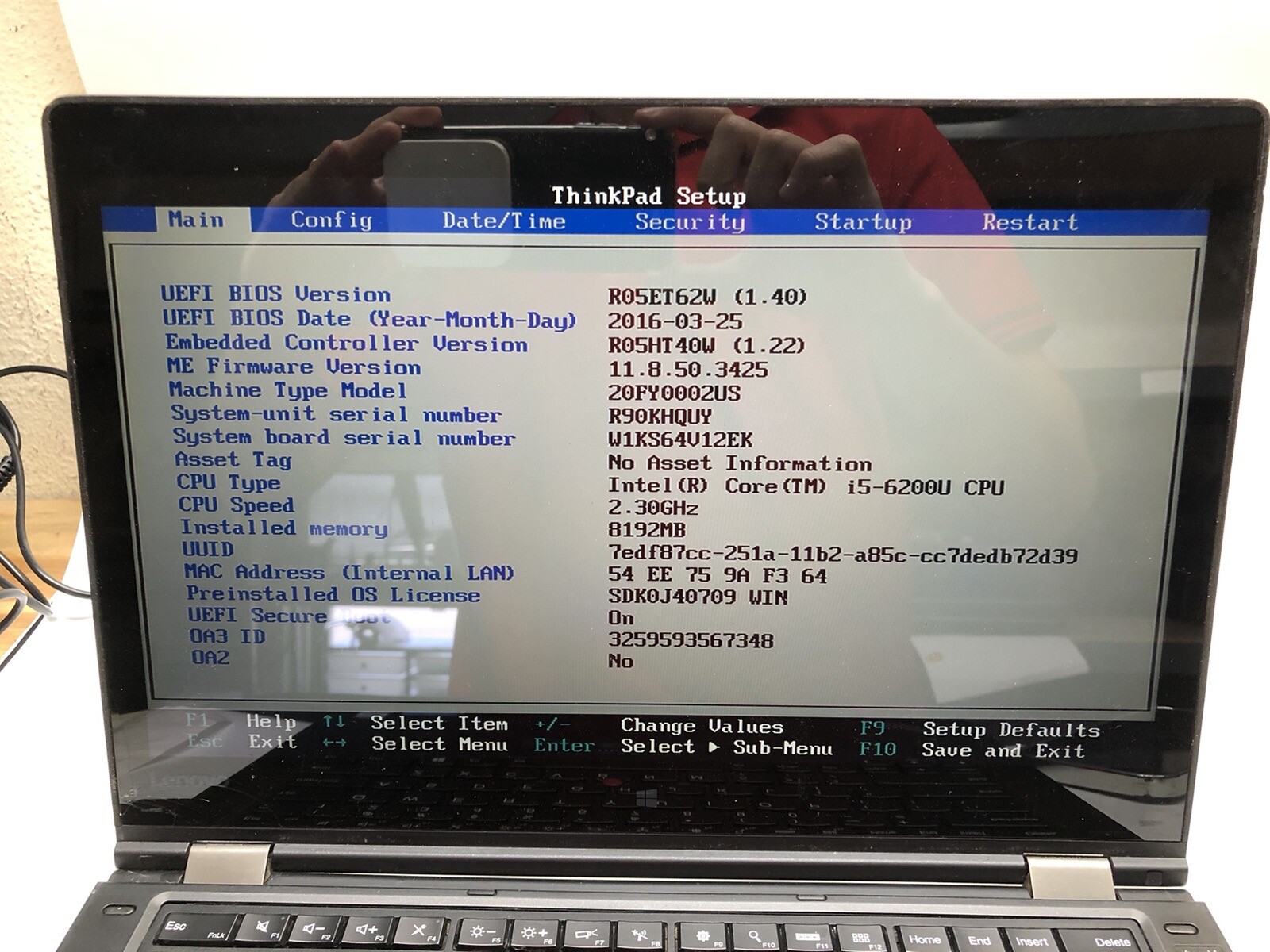 Lenovo ThinkPad Yoga 460 14″ Core i5-6200U 2.30GHz 8GB RAM
