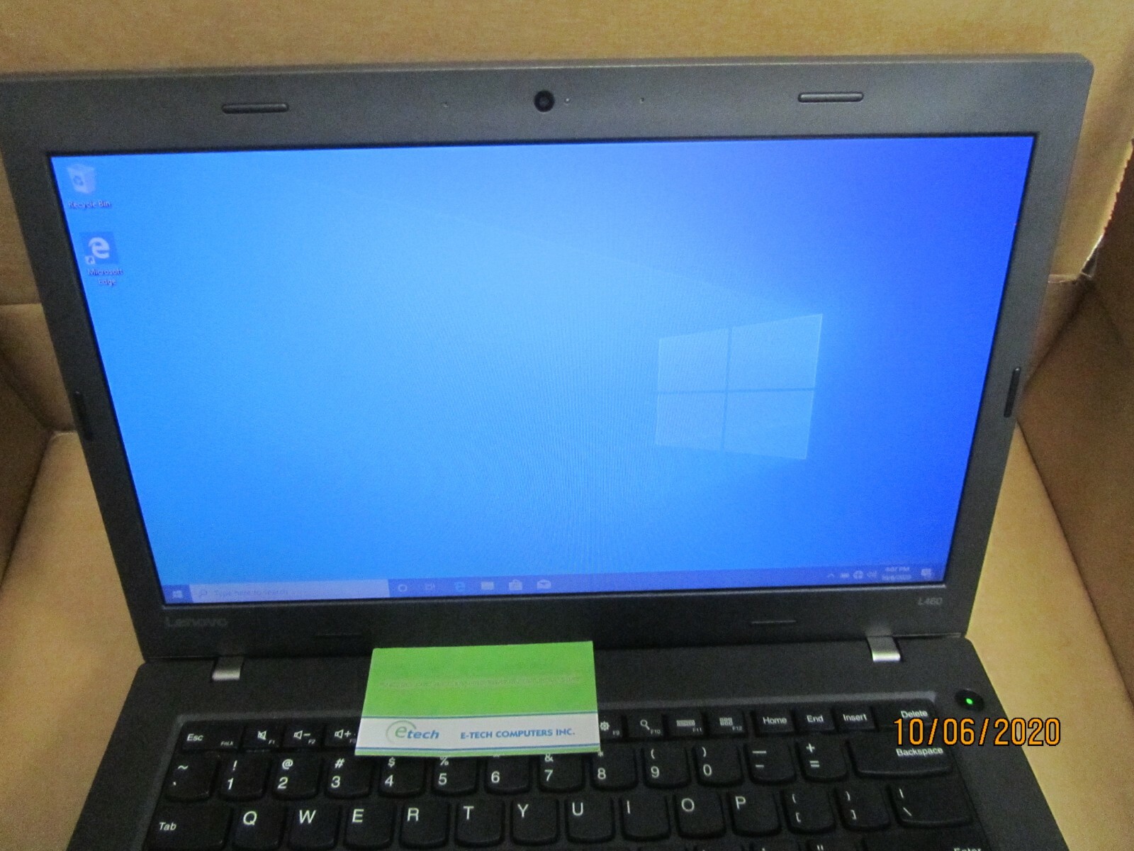 20FVS1BC0S ThinkPad L460 Intel Celeron 3955U 8GB RAM 256GB SSD 14″ LCD WIN10 Pro