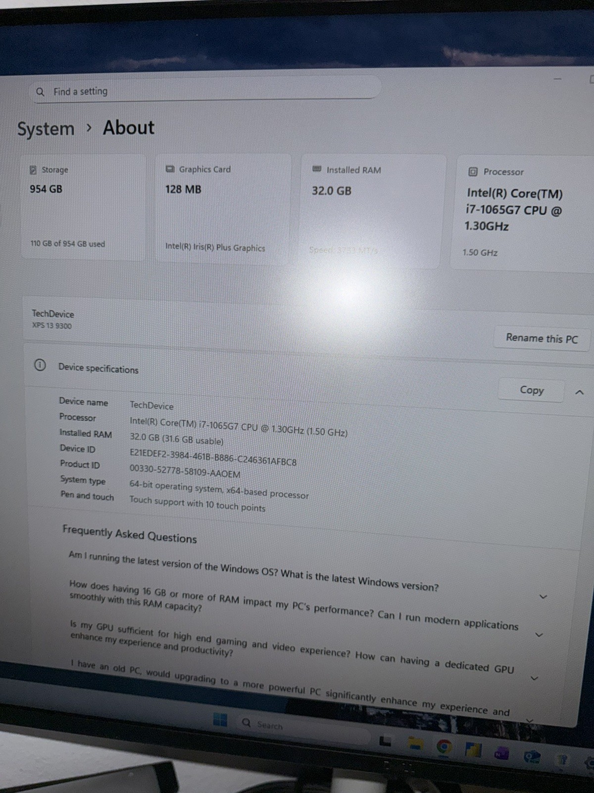 DELL xps 19 9300