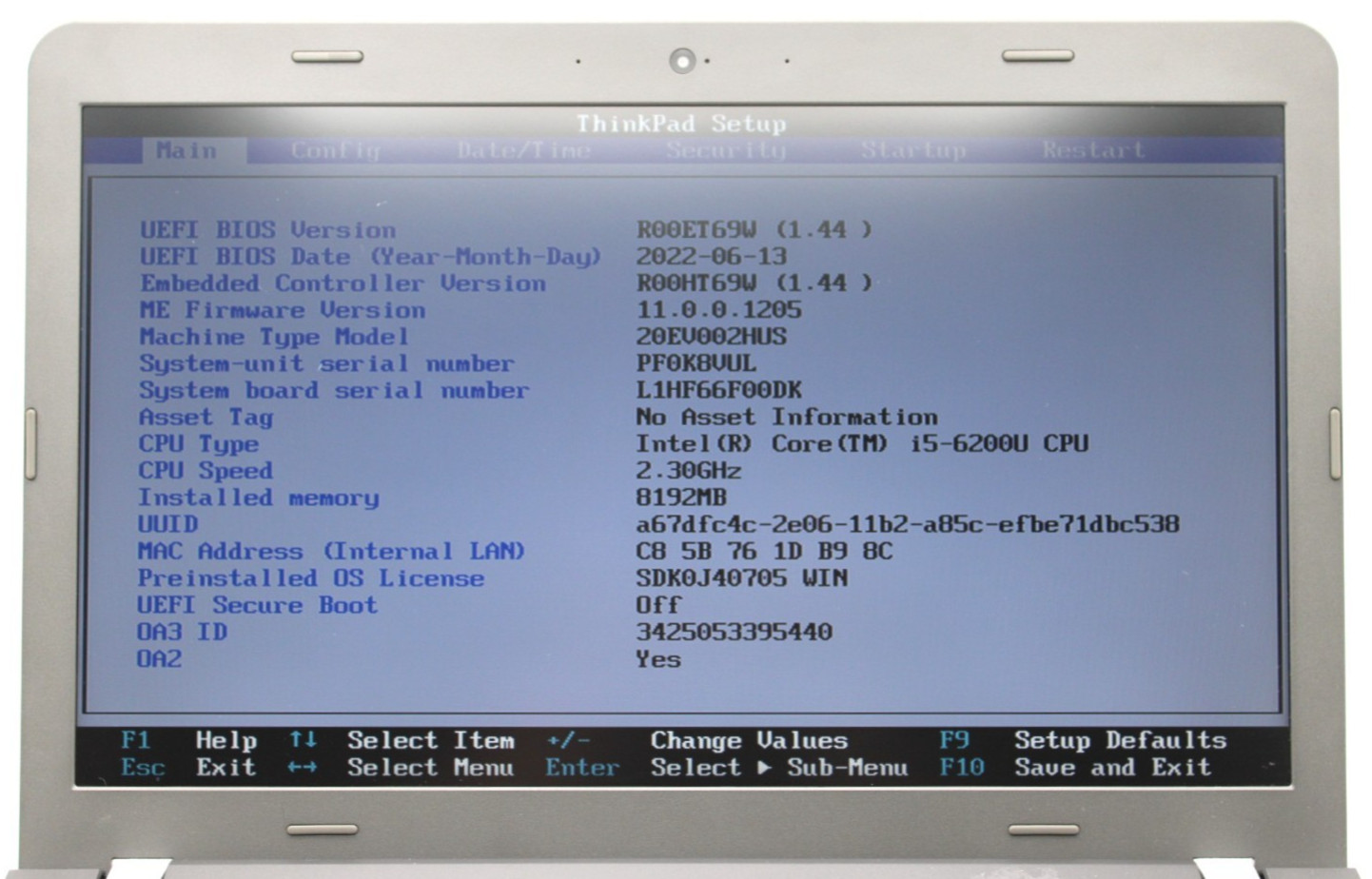 Lenovo Thinkpad E560 i5-6200U@2.3GHz 8GB DDR3 NO STORAGE OR OS *USED/TESTED*
