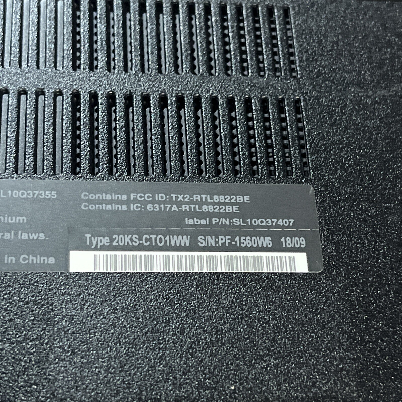 THINKPAD LENOVO E580 INTEL CORE I5-7200U 2.50GHZ 4GB RAM NO HD :