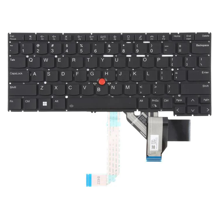 US Version Laptop Keyboard with Pointing for Lenovo Thinkpad X13 Gen 4 X13 Yoga