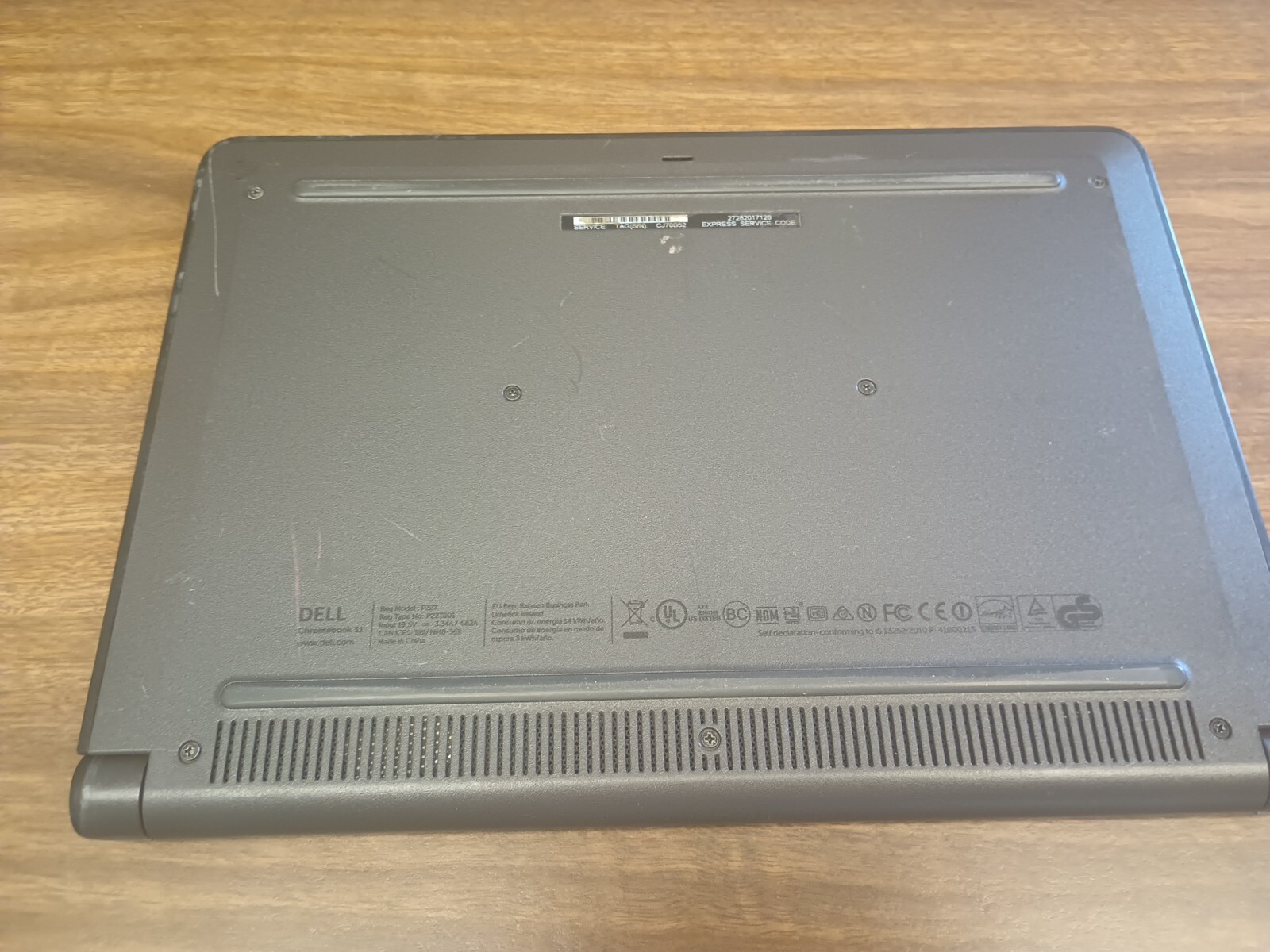 Dell Chromebook 11 3120 Intel Celeron N2840 4 Gb Memory 16 GB eMMC Broken Screen