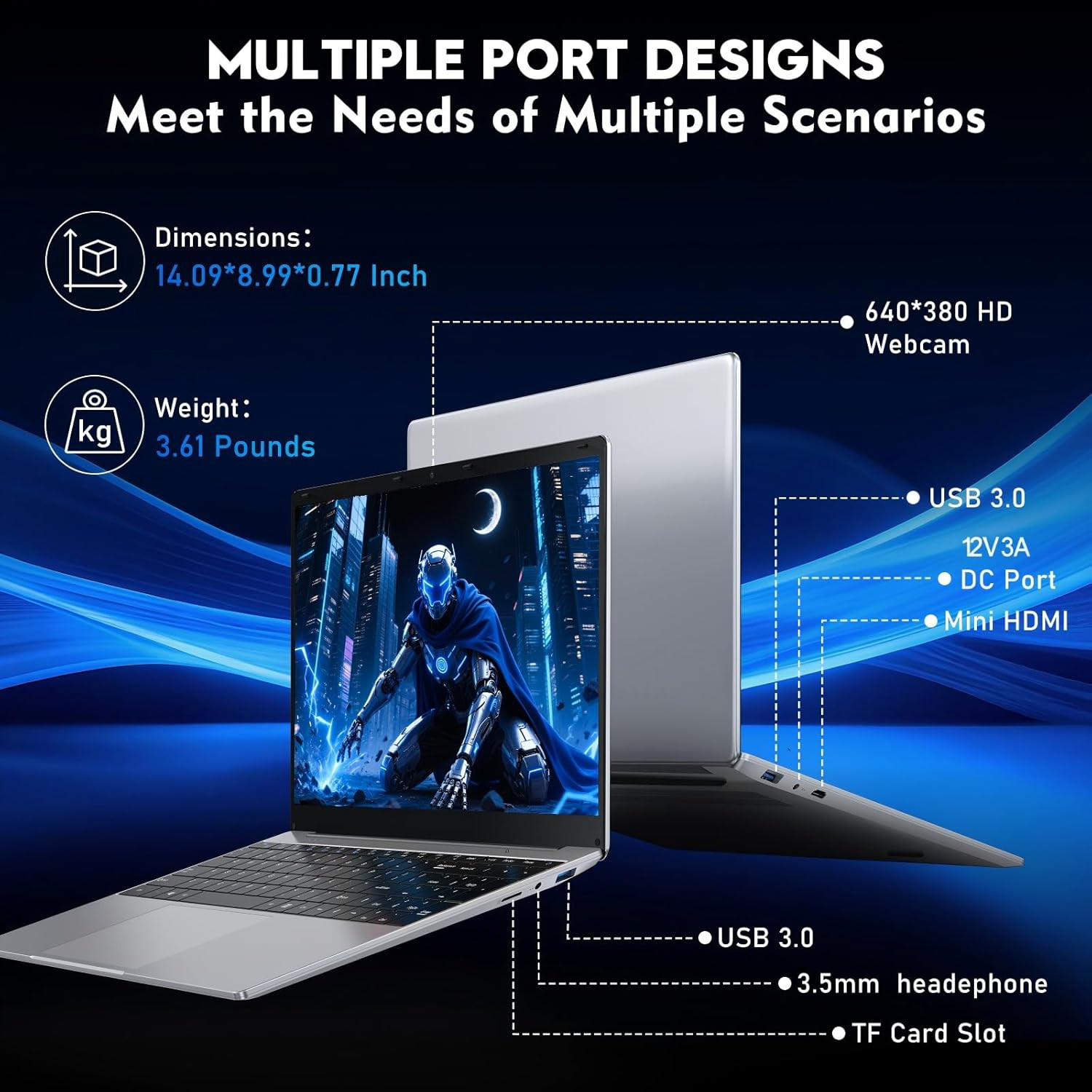 Laptop, Window 11 Pro Laptop Computer 2026, 15.6 Inch Lap Top, 16GB RAM 256GB SS