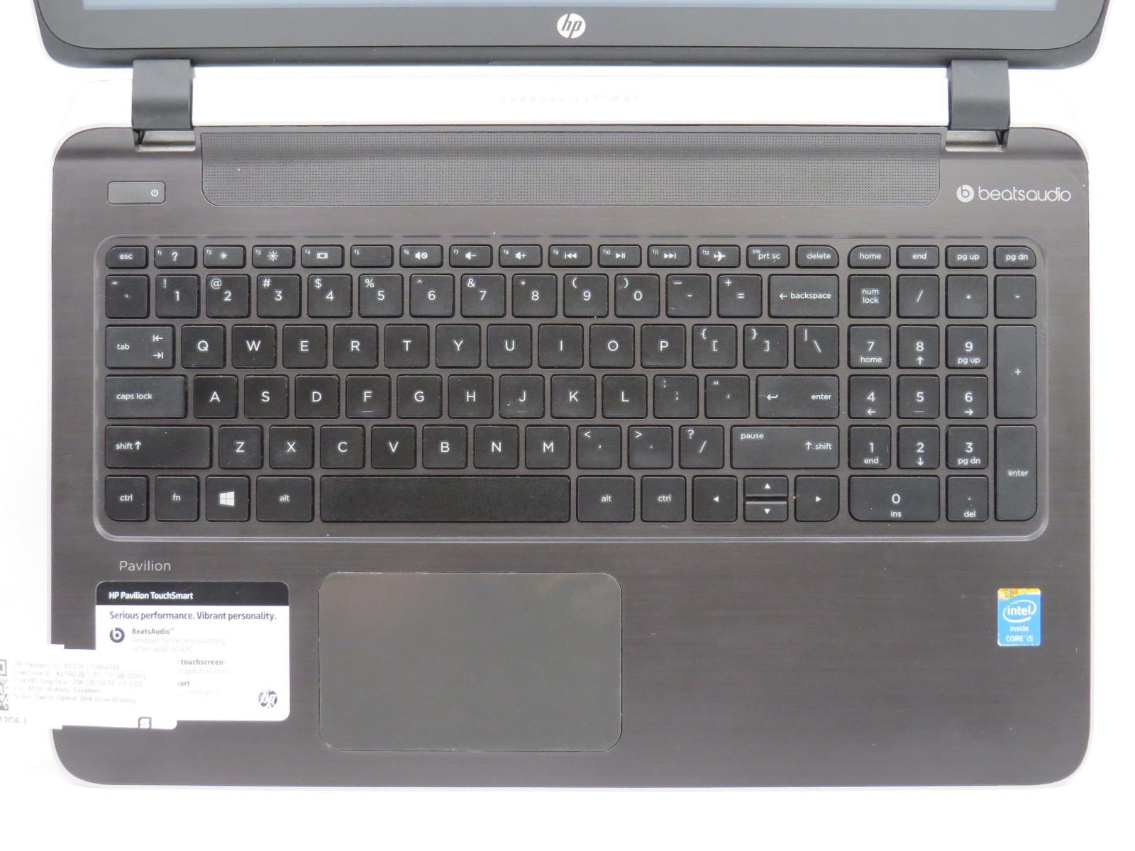HP Pavilion 15 | i5-4210U @ 1.7GHz | 12GB DDR3 | 256GBSSD | 15″ | No OS
