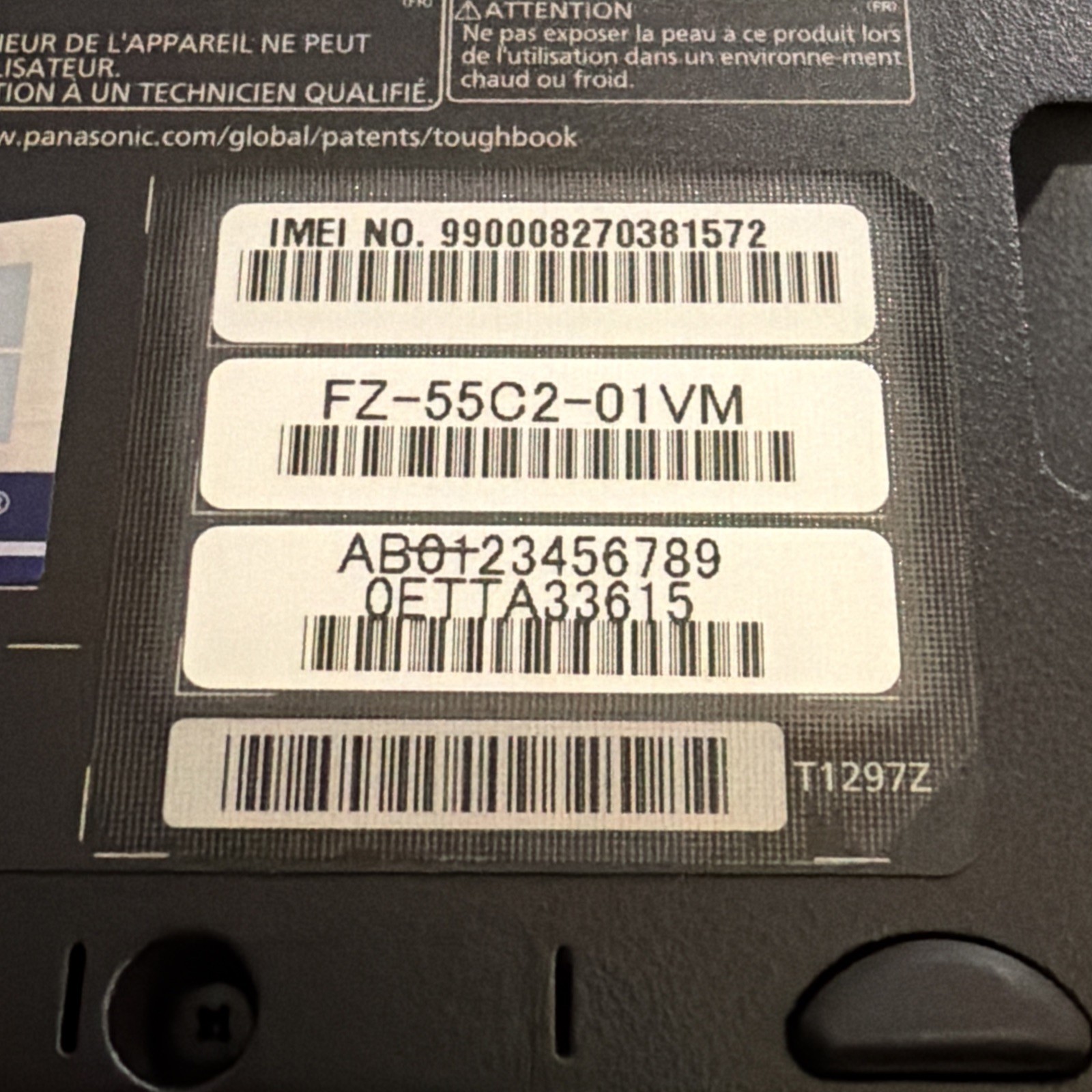Panasonic Tough-book FZ-55 | 14″ i5-8365U | 16GB Bios Locked Broken LCD Parts