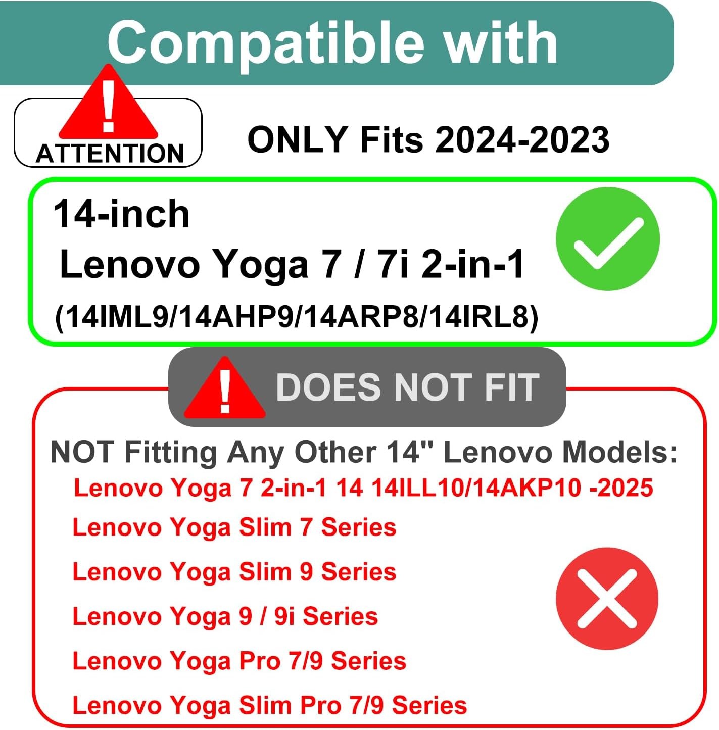 Tempered Glass Screen Protector 9H Hardness for 14″ Lenovo Yoga 7/Yoga 7i Laptop