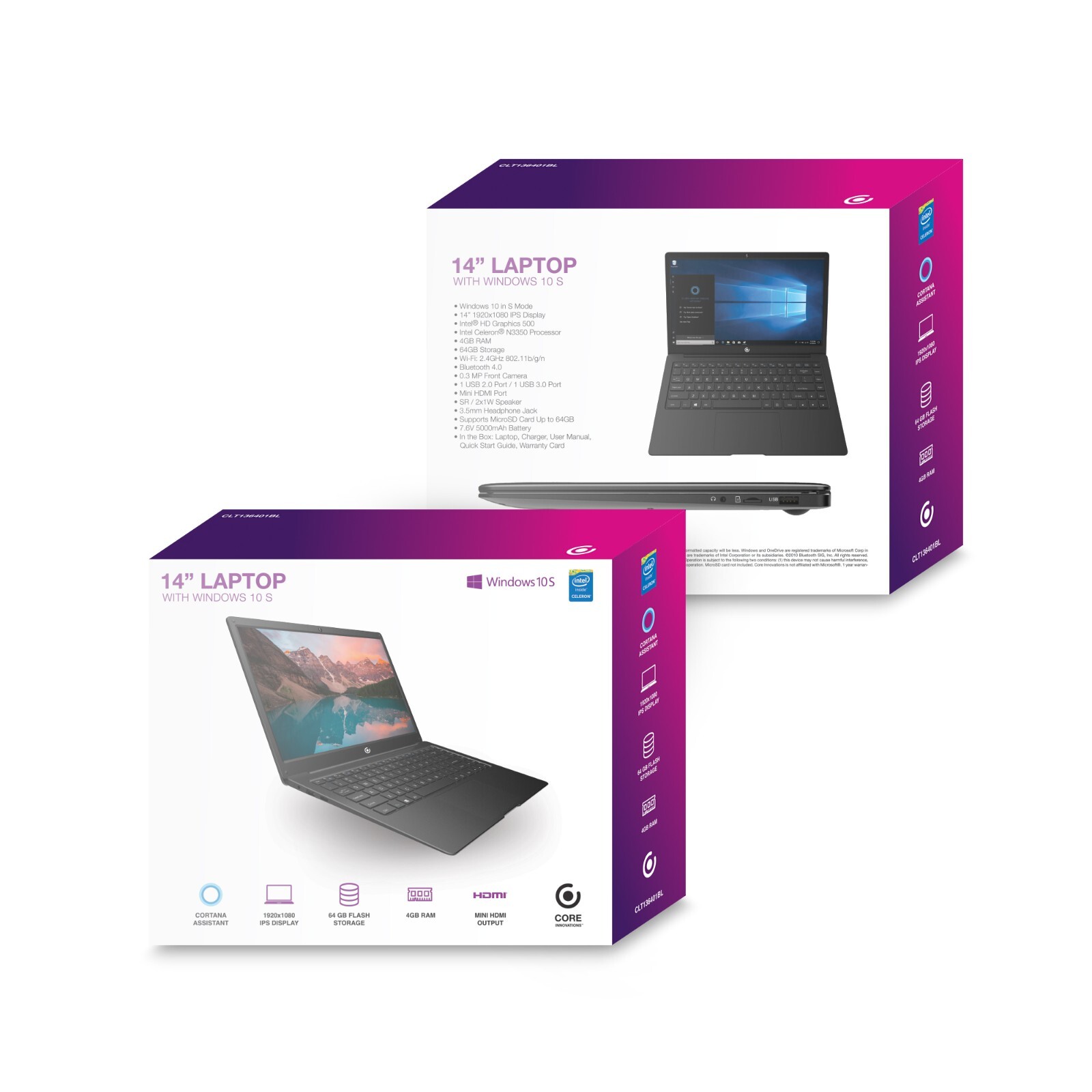 Core Innovations 14″ Laptop – Windows 10 S – Used, Like New Condition