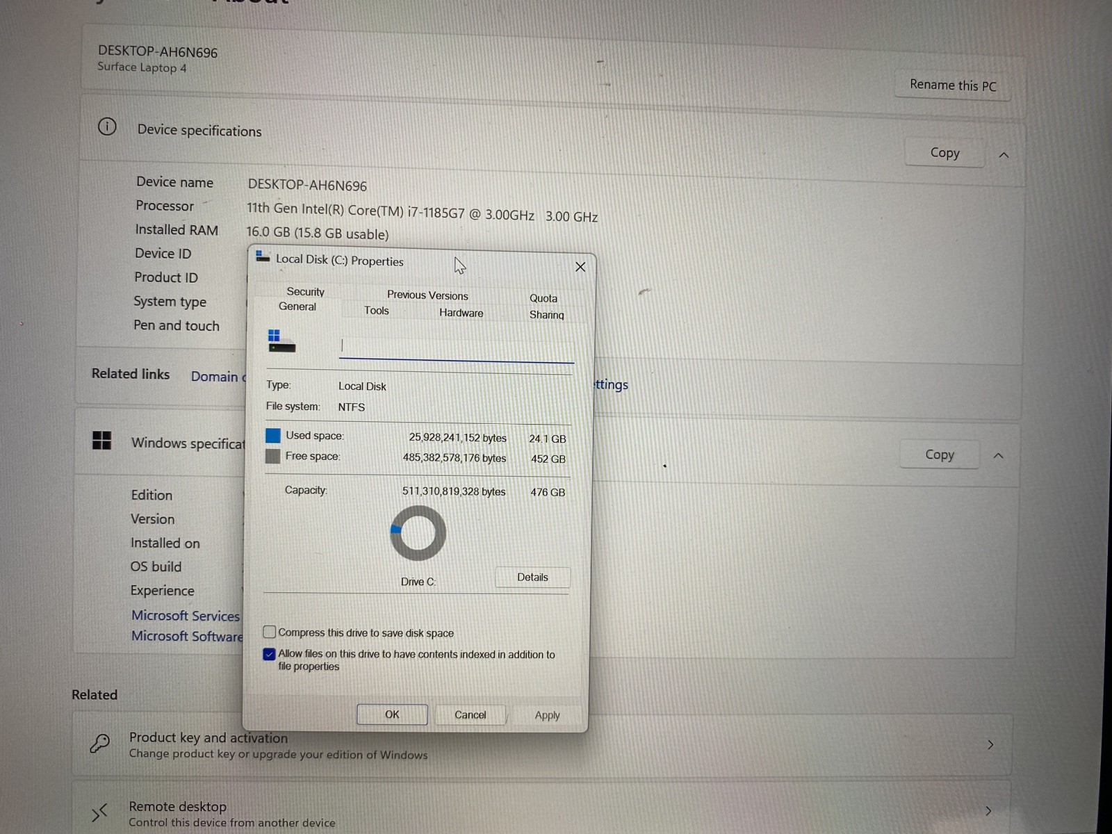 Microsoft Surface Laptop 4 13.5″ (512GB SSD Intel Core i7-1185G7 3.00GHz 16GB