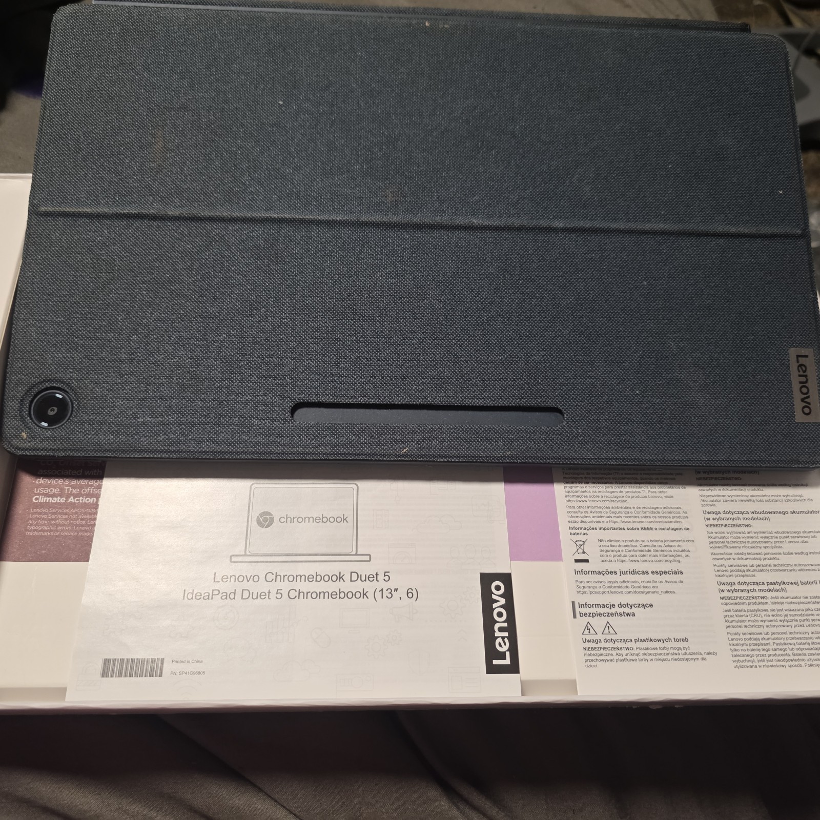 Lenovo chromebook duet 5 13.3 For Parts. No Charger AS IS
