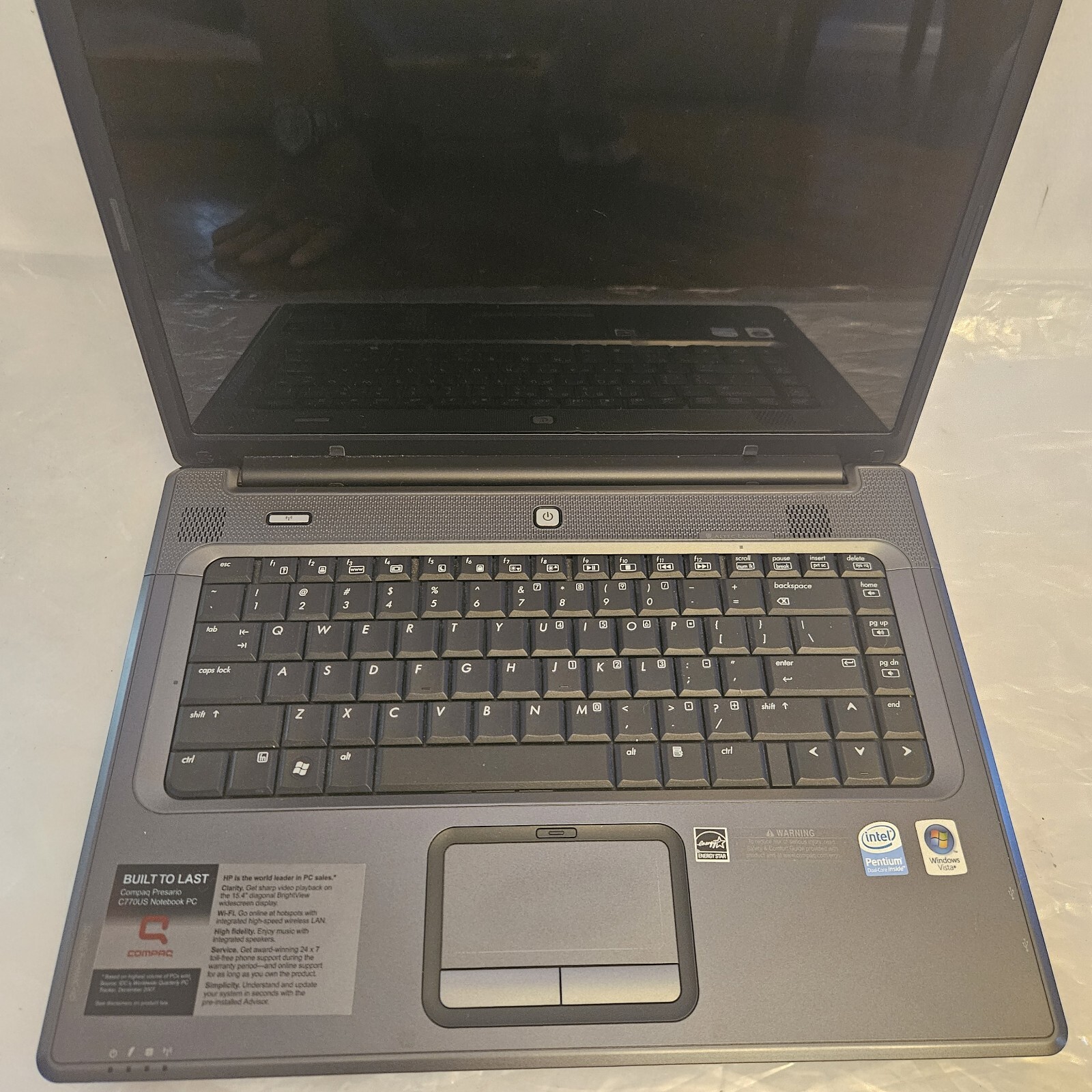 HP Compaq Presario Laptop C770US C-50 Processor 15.6″ Screen