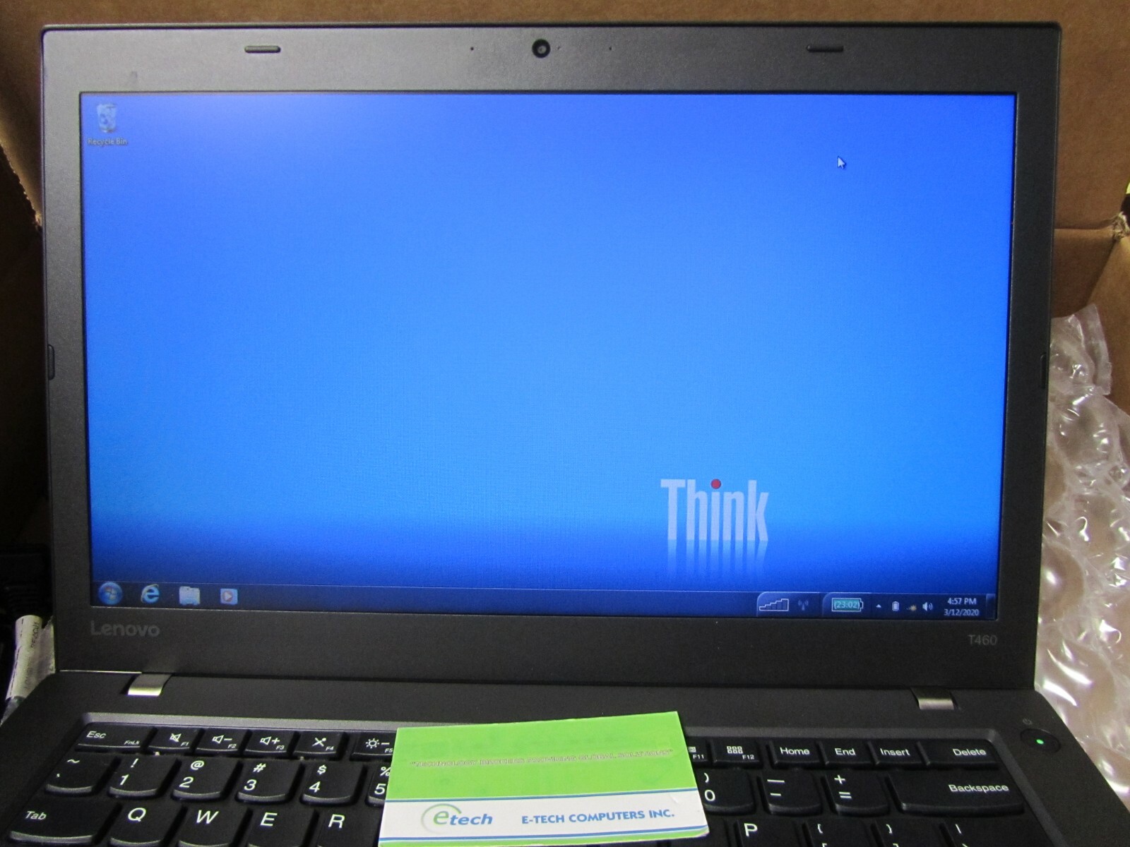 20FMS1JD0F – ThinkPad T460 i5-6300U 8GB RAM, 320GB HD, 14.0″ HD WIN7 Win10 Pro
