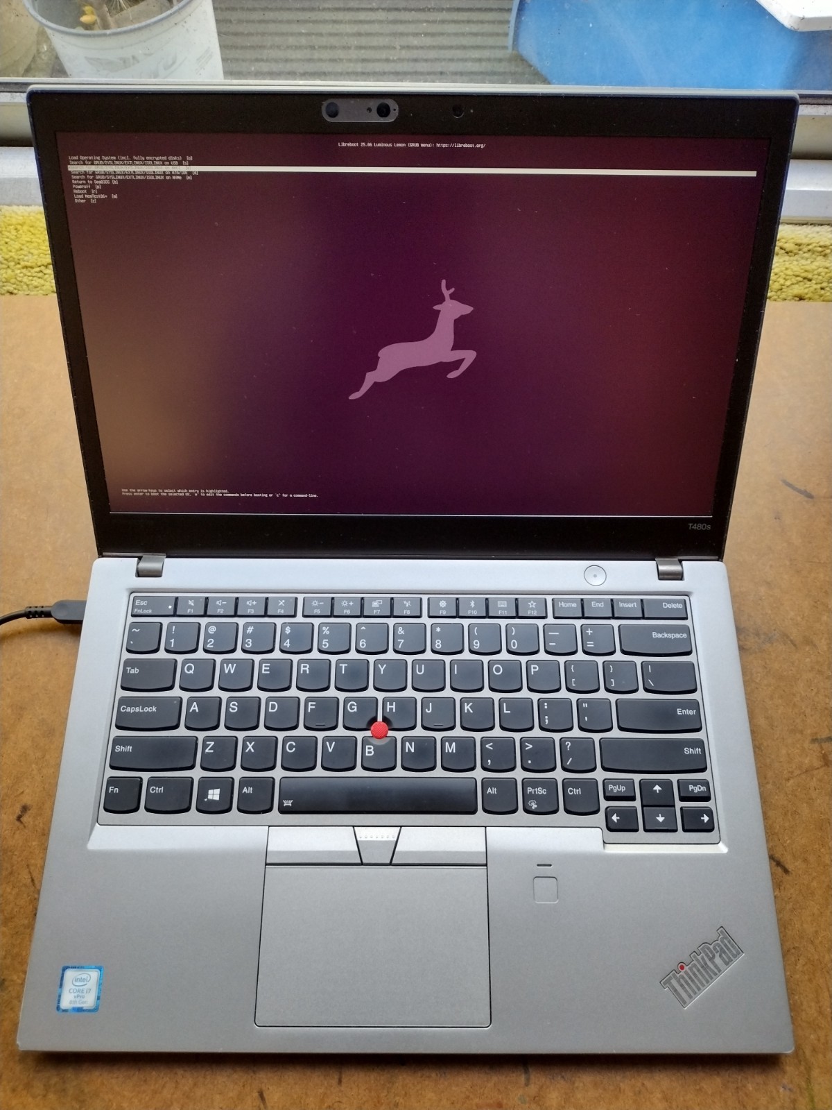 ThinkPad T480s Libreboot i7-8650U w/ 16GB RAM 256GB NVMe SSD Wifi AC Trisquel
