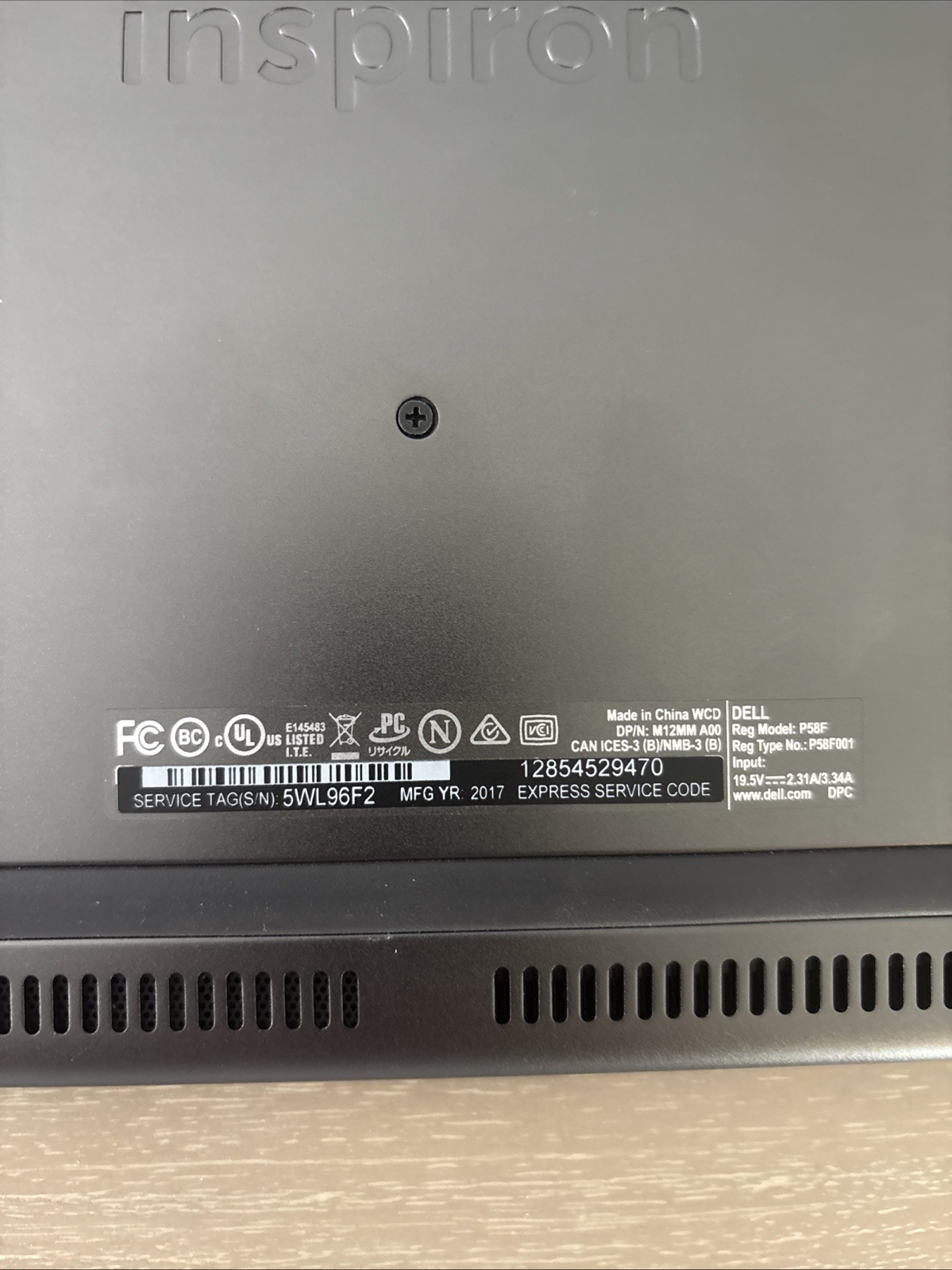 Dell Inspiron 15 7000 i5-7200U 15.6″ Laptop 8GB RAM 256GB SSD Windows 11 WiFi