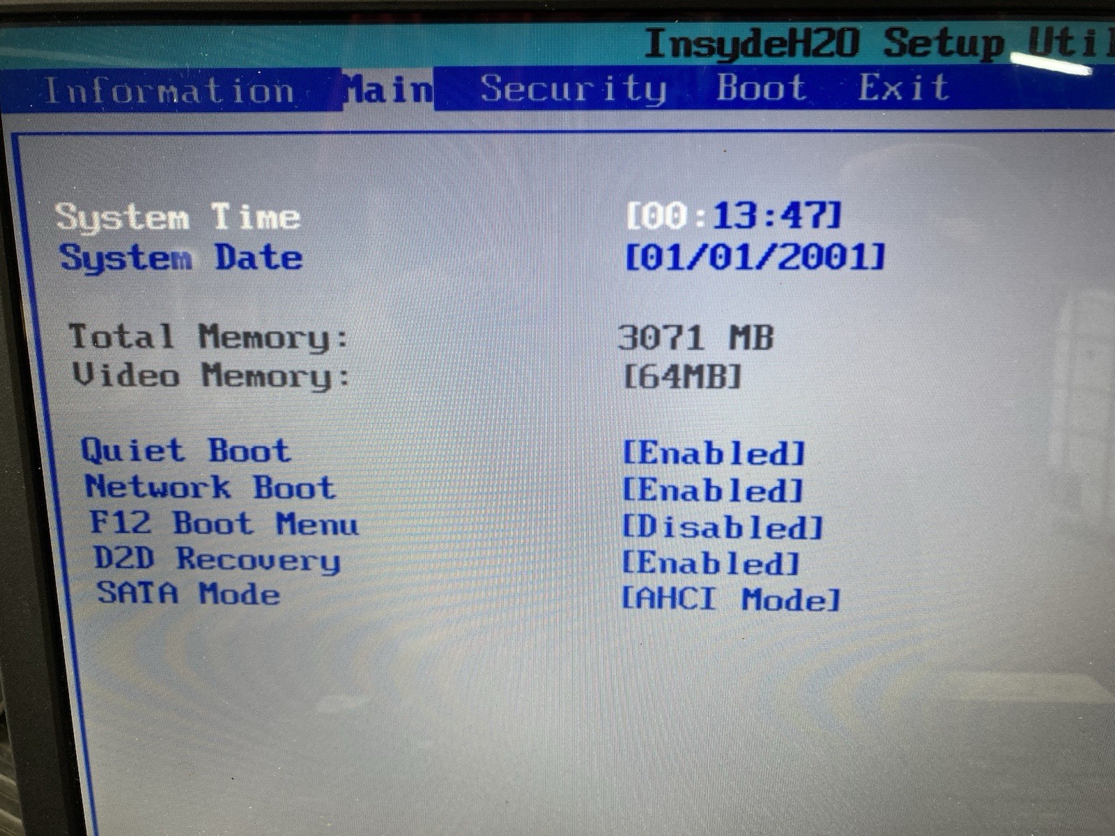 ACER Aspire 5334 Laptop Intel Celeron 900 2.20GHz 3GB RAM No HDD – Boot to BIOS