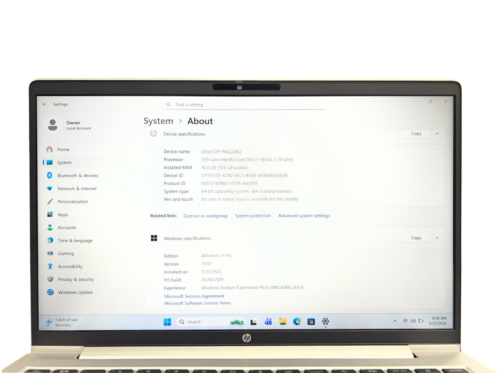 HP ProBook 440 G10 i7-1355U 1.7GHz to 5.0GHz 512GB M.2 SSD 16GB RAM Win 11 Pro