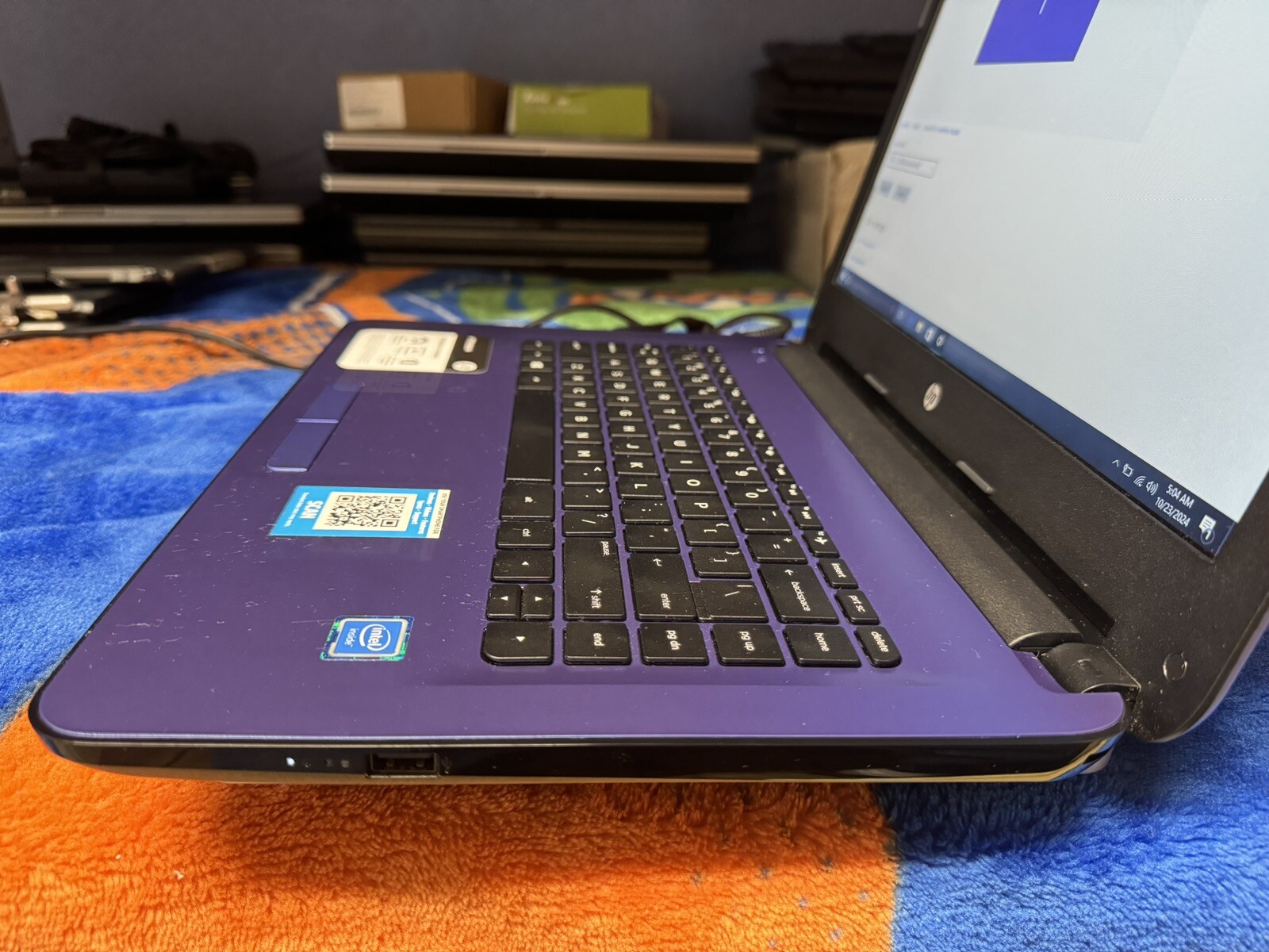 HP Stream 14″ Win10pro64, Intel Celeron 1.60, 32GB/32GBSD, (64GB Total) 4 GB Ram