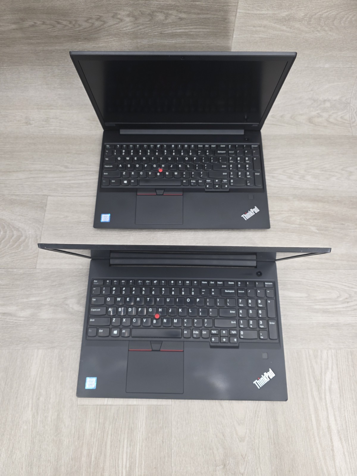 Lot of 2 Lenovo ThinkPad E590 i5 Laptops No Display Powers On No Charger AS-IS