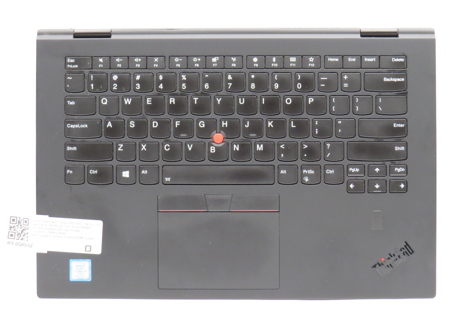 Lenovo ThinkPad X1 Yoga i5-8250U @ 1.6GHz 8GB DDR3 14″ No HDD/OS/AC/Battery