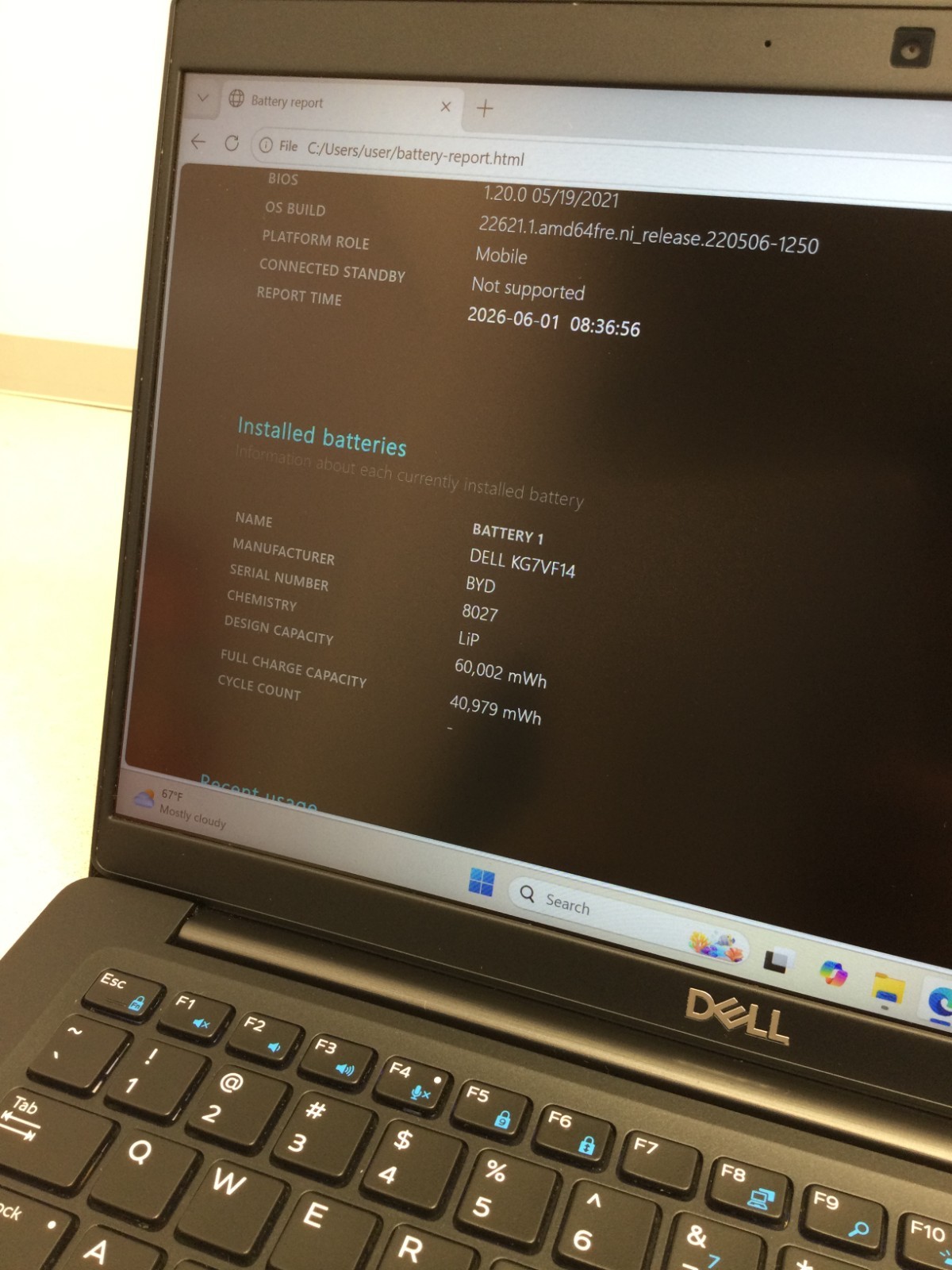 Dell Latitude 7390 13″ i7-8650u 8GB RAM 128GB SSD WINN 11 PRO