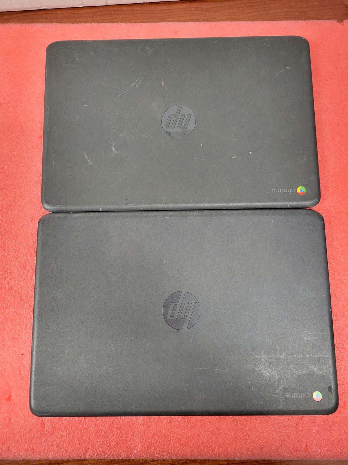 2x HP Chromebook 14-CA061DX Intel Celeron N3350@1.1GHz 4GB 32GB SSD w/PA | C908