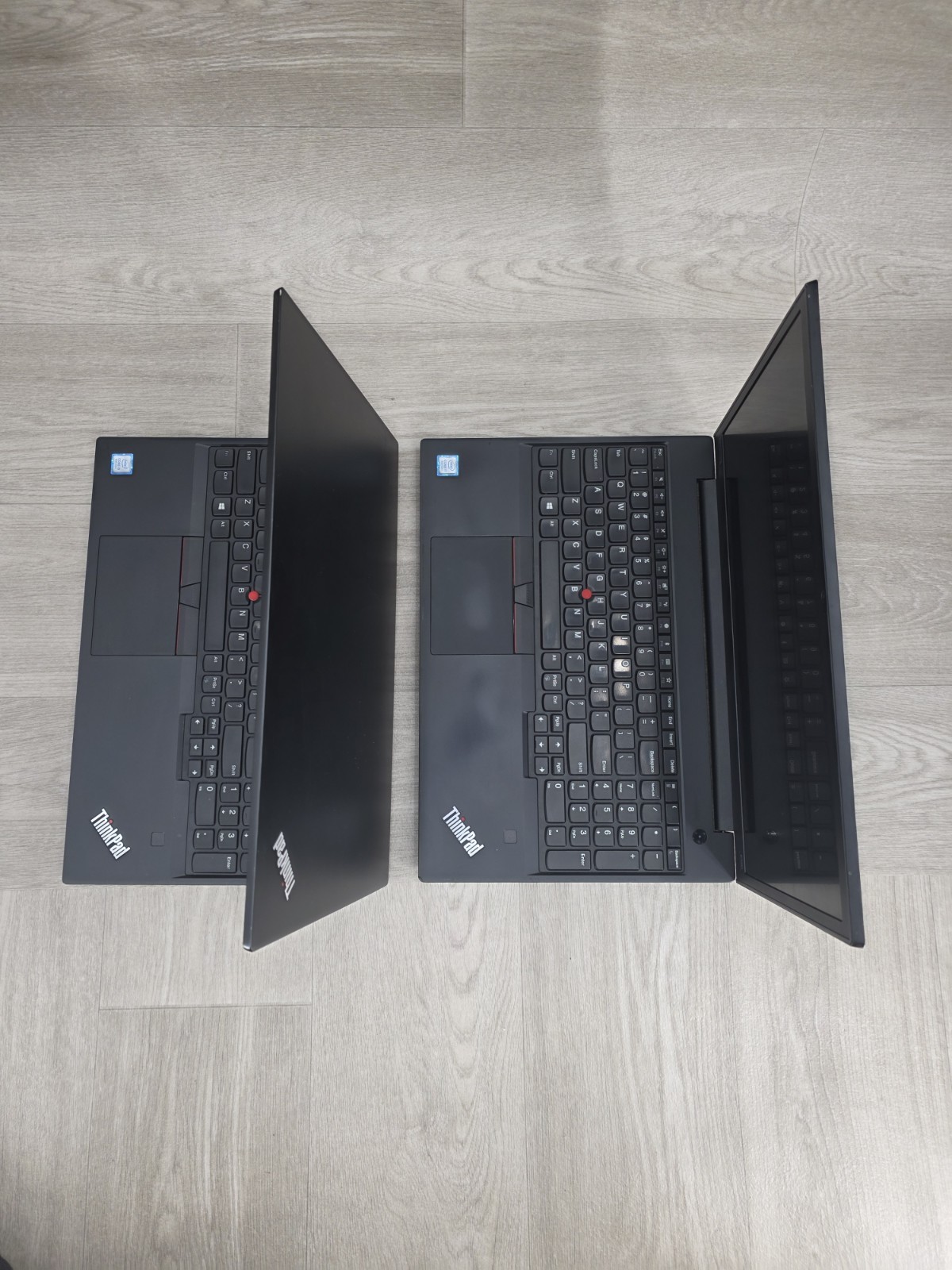 Lot of 2 Lenovo ThinkPad E590 i5 Laptops No Display Powers On No Charger AS-IS