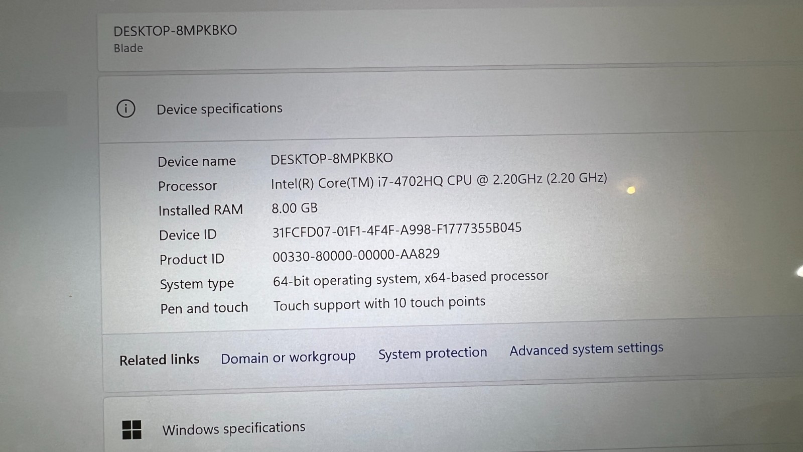 Blade 14 RZ09-01161E32 Intel Core i7-4720HQ 16GB RAM 512gb *READ