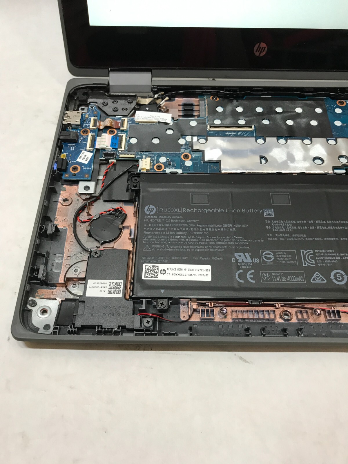 Lot of 40 HP ProBook X360 11 G5 EE Celeron 4GB RAM 64GB eMMC Parts BIOS LOCK -DW