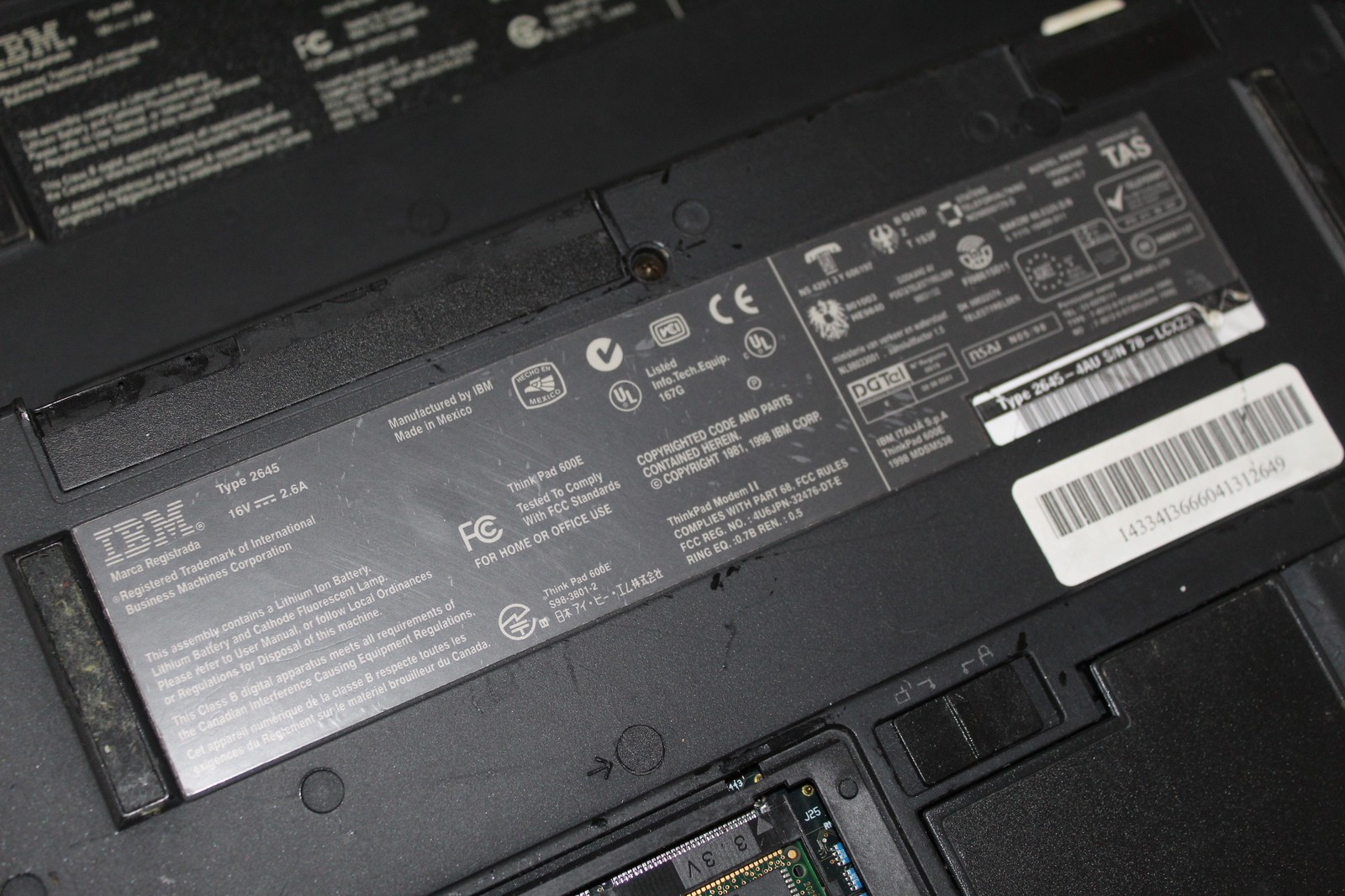 Lot of 5 IBM ThinkPad Type 2647 T20 T21 T22 Series Laptops Untested AS-IS Parts