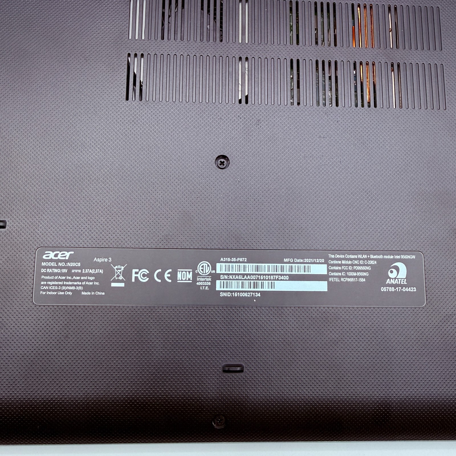 Laptop Acer Aspire A315-35 15.6″ Pentium N6000 8GB 256GB SSD UHD Win11 Home Good