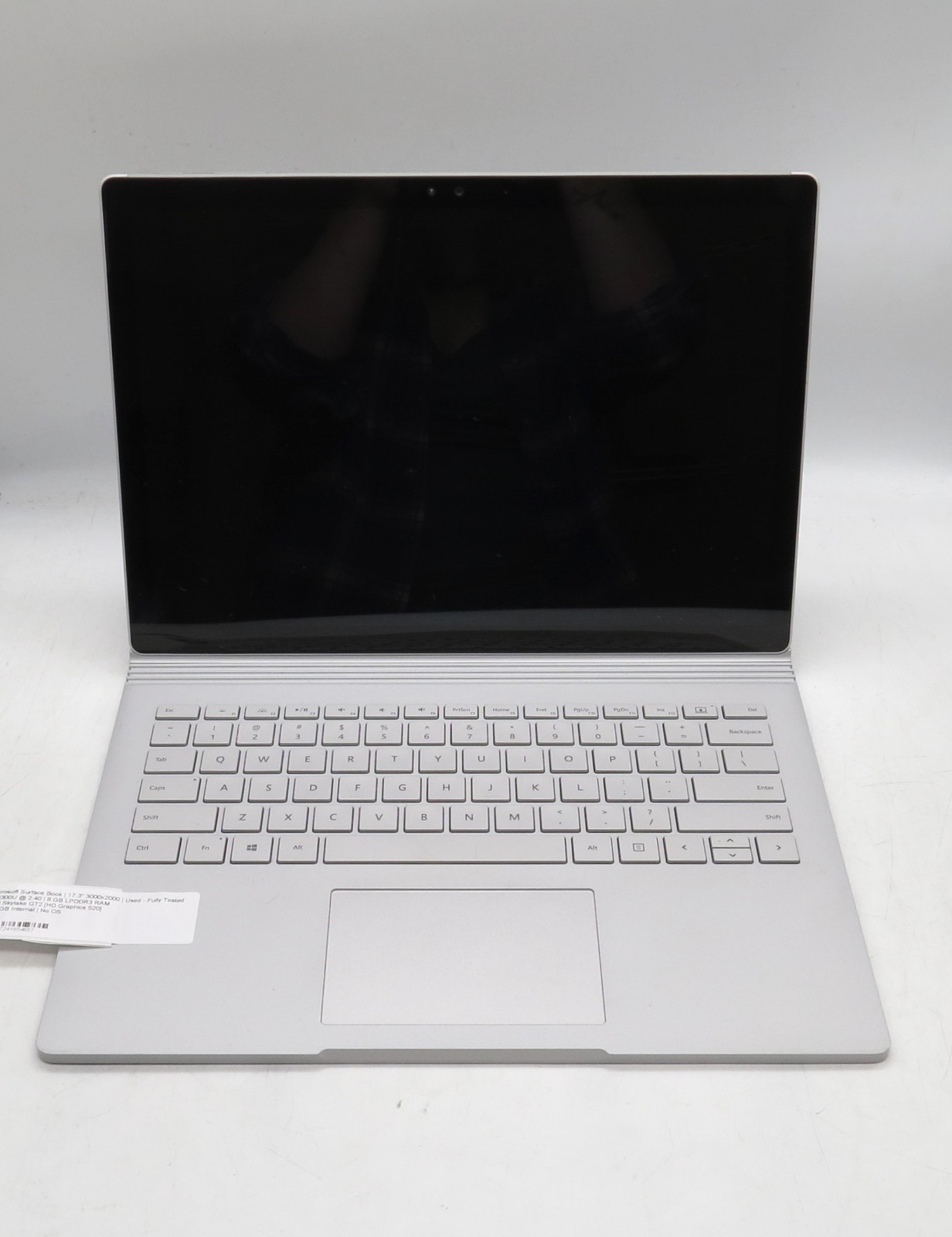 Microsoft Surface Book 13″ i5-6300U @ 2.4 GHz 8GB RAM 256GB Internal No OS