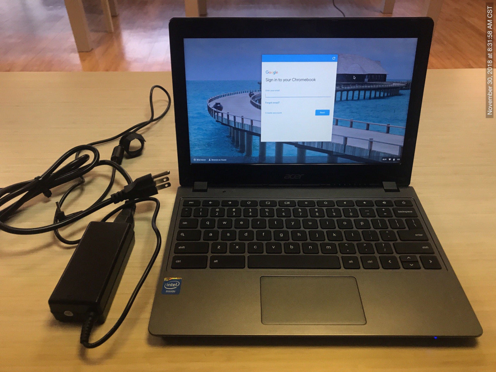 Acer Aspire C720-2827 11.6″. 16GB, Intel Celeron, 1.4GHz, 2GB Chromebook – Black