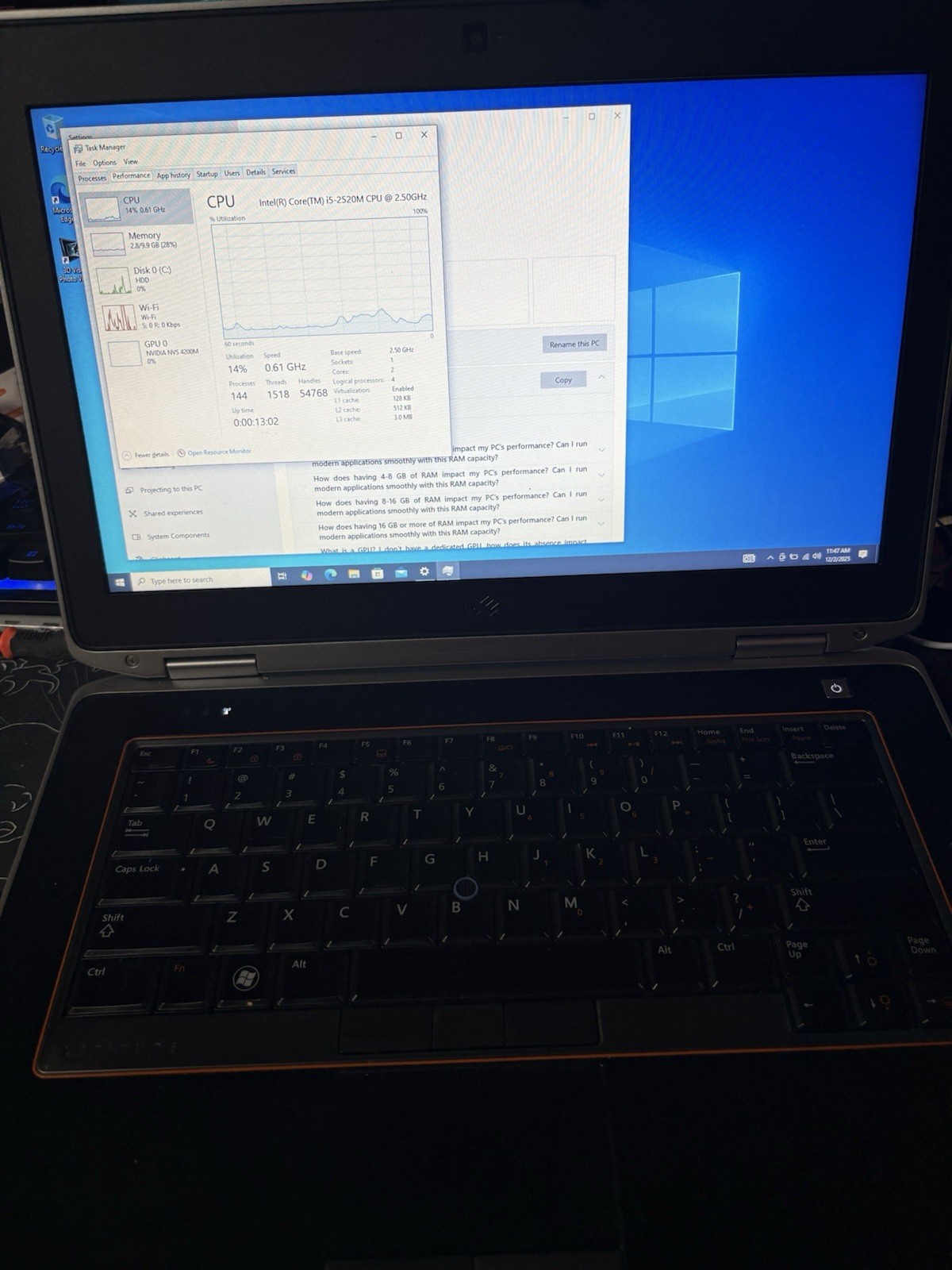 Dell Latitude E6420 1tb HDD, 10gb Ram, Win10, DVD Drive, Bluetooth