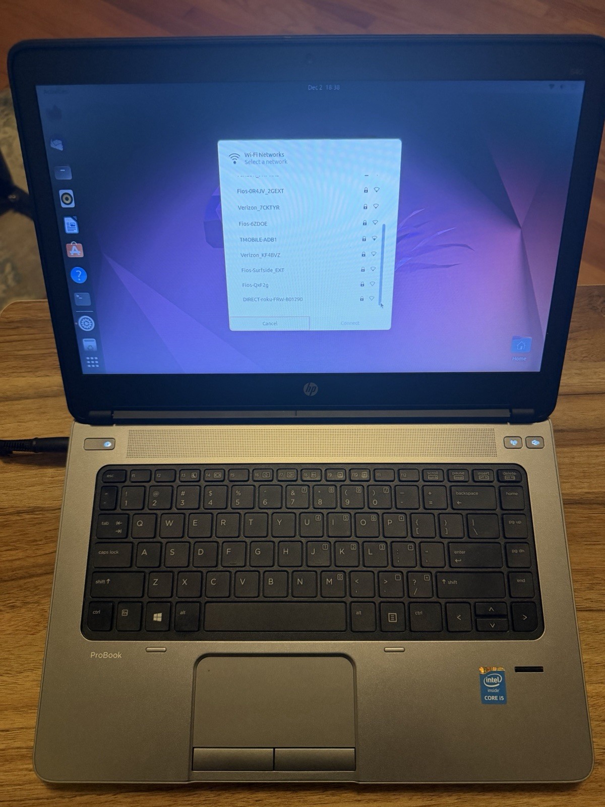 Excellent HP ELITEBOOK 640 G1 Laptop Intel I5-4300M 2.6Ghz 8GB Ubuntu 22.04