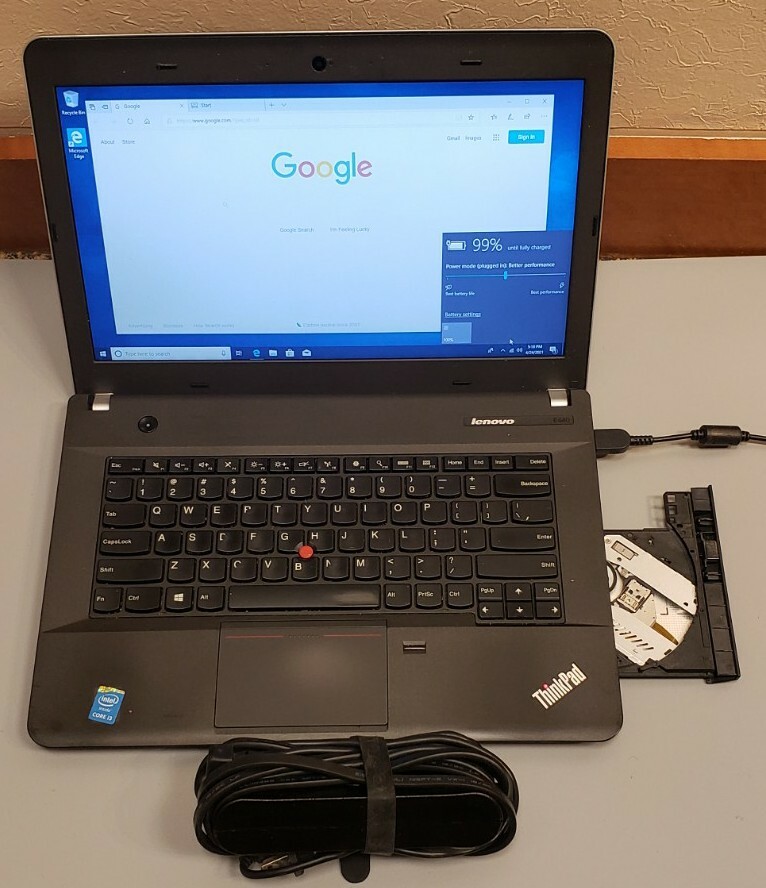 LENOVO THINKPAD E440 Intel Core i3-4000M 2.40GHz 4GB RAM 250GB WEBCAM WIN 10