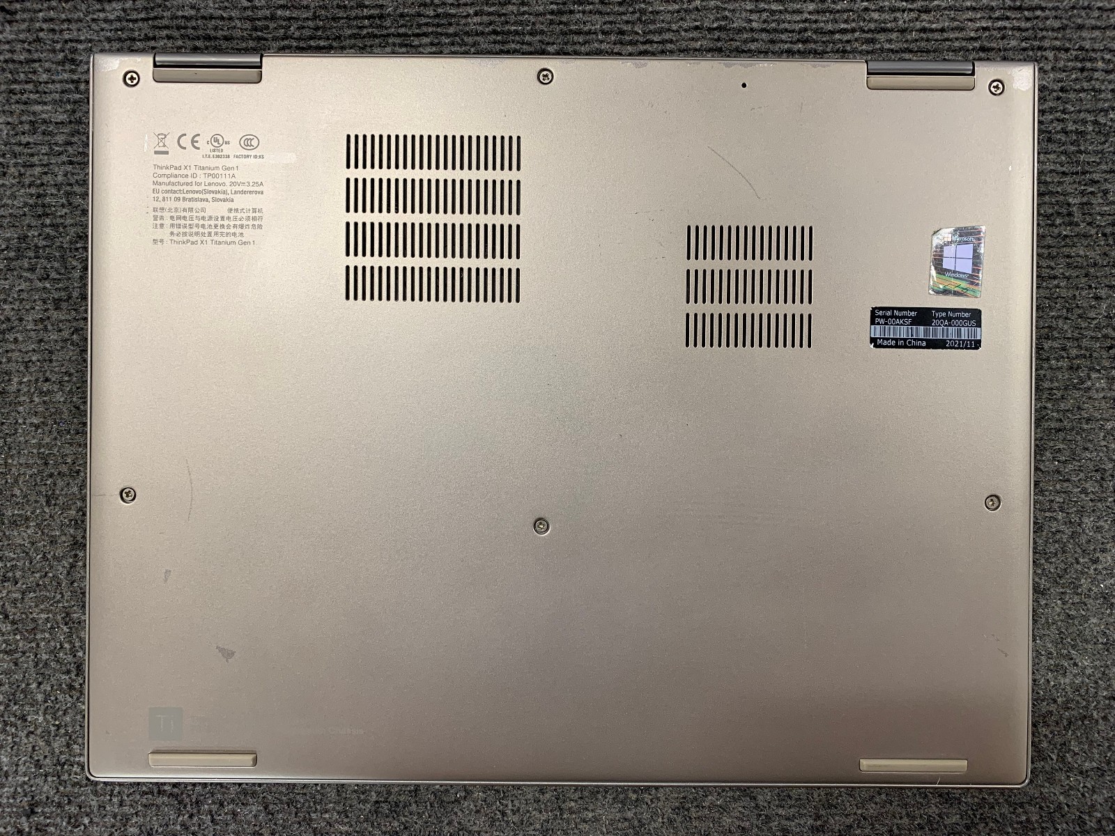 Lenovo ThinkPad X1T Gen 1 14″ 2-in-1 i7-1160G7 16GB RAM 1TB NVMe Remote Managed