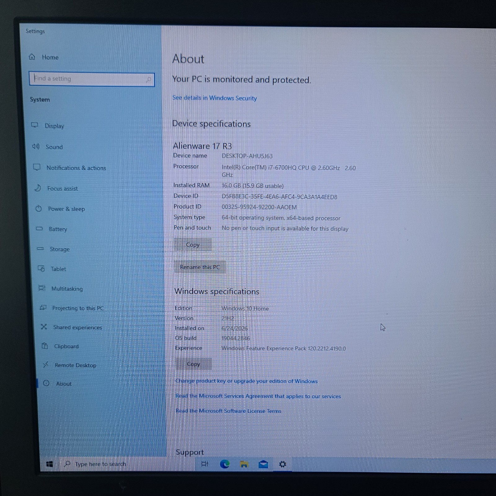 Alienware 17 R3 i7-6700HQ, GTX 970M 256GB SSD 1TB HDD Read Description