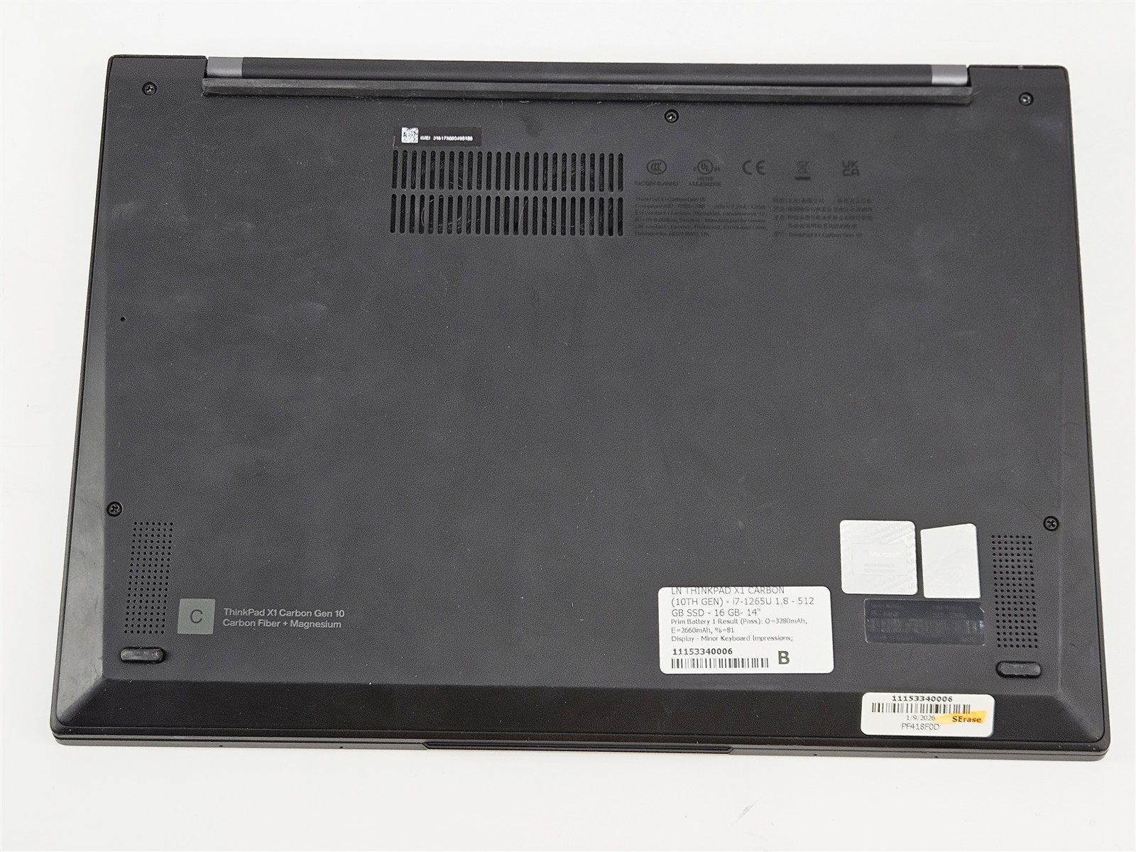 Lenovo 14″ ThinkPad X1 Carbon i7-1265U 512GB SSD 16GB RAM Gen 10